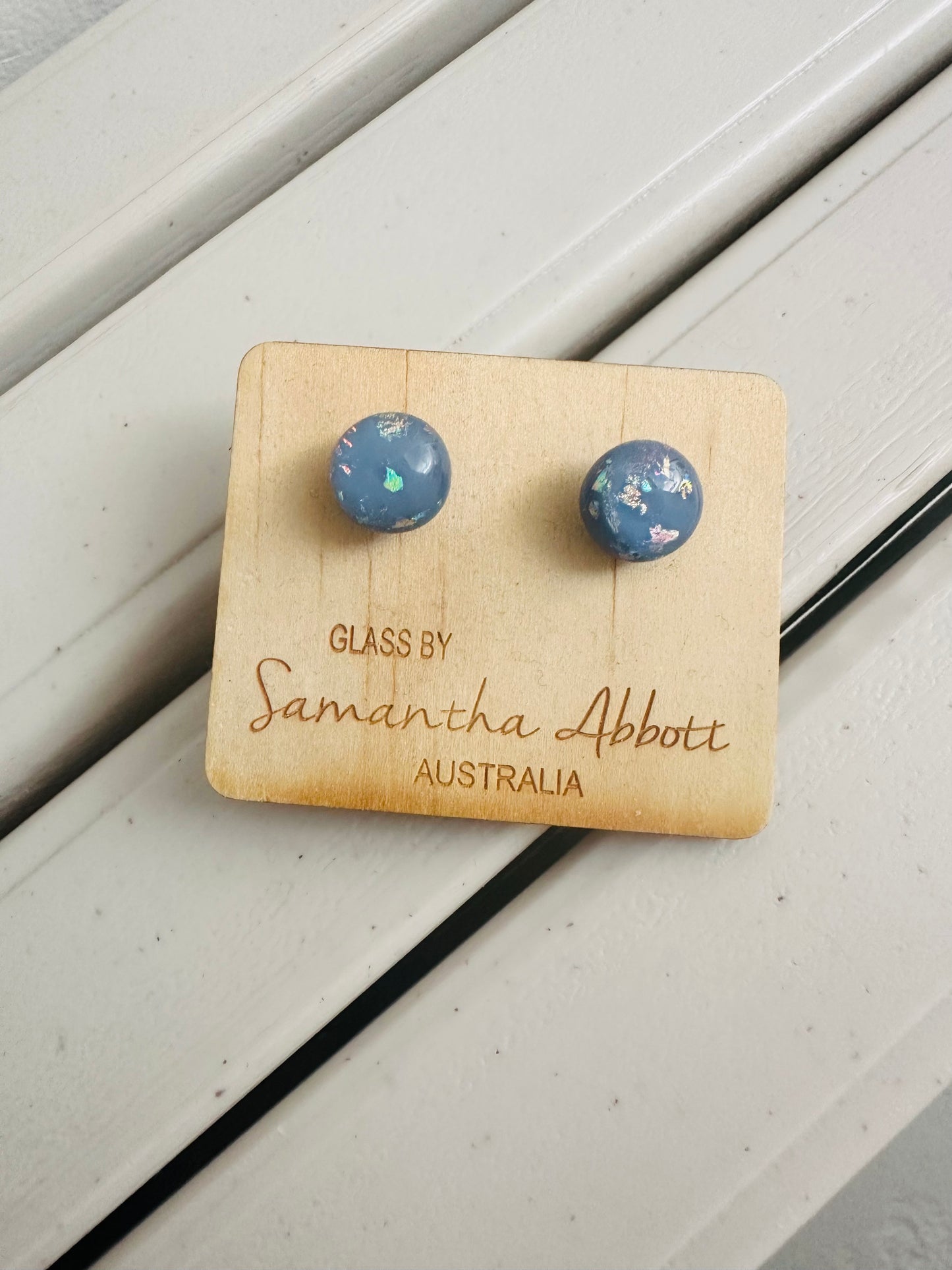Samantha Abbott Glass Stud Earrings #18