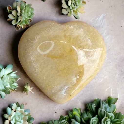 Yellow Aventurine Heart