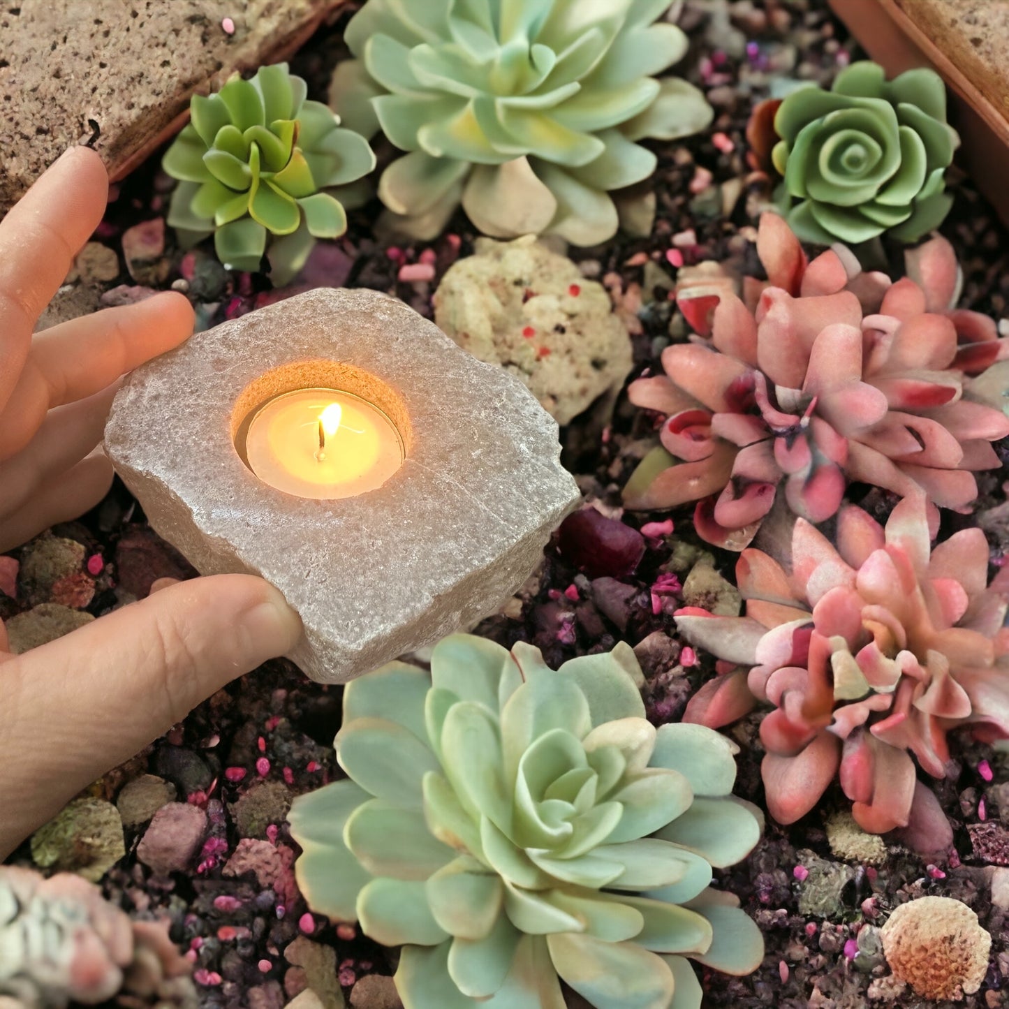 Lepidolite Tealight Candle Holder #75