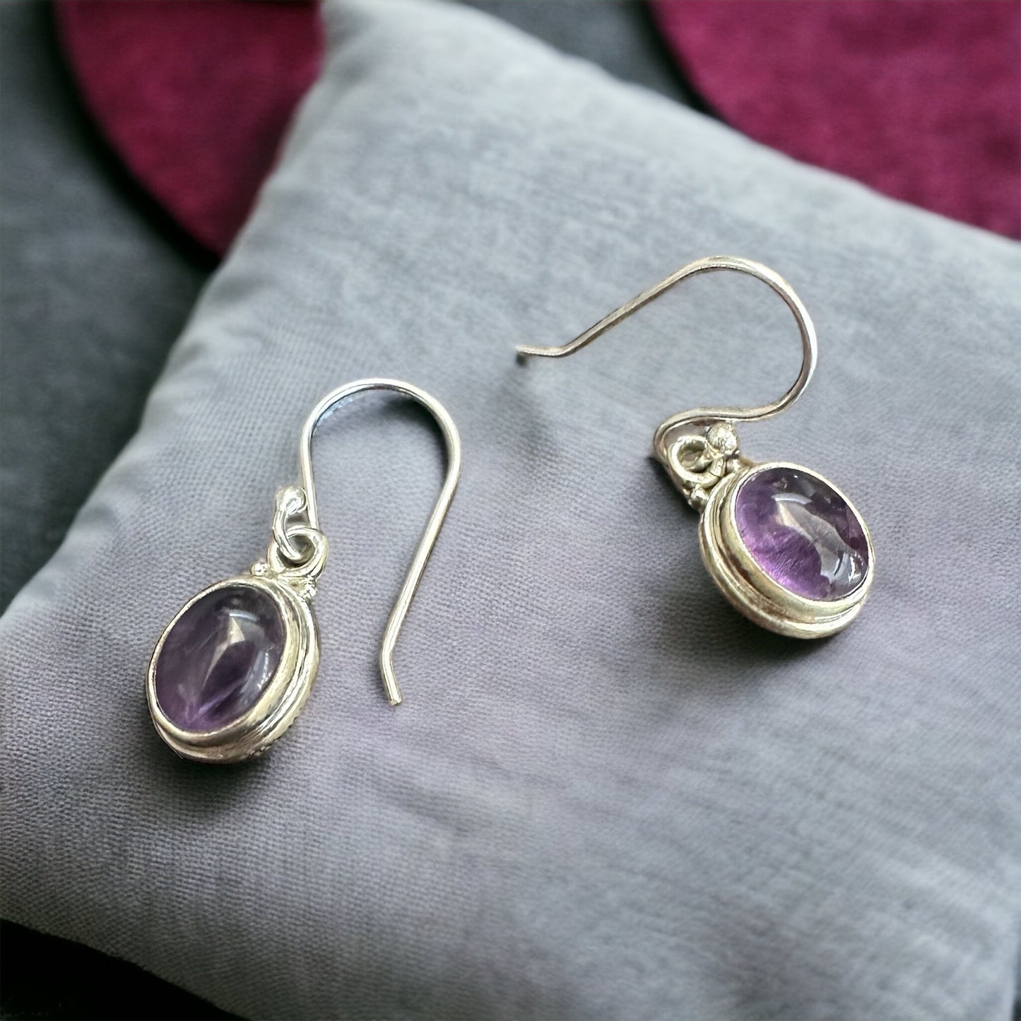 Amethyst Sterling Silver Earrings