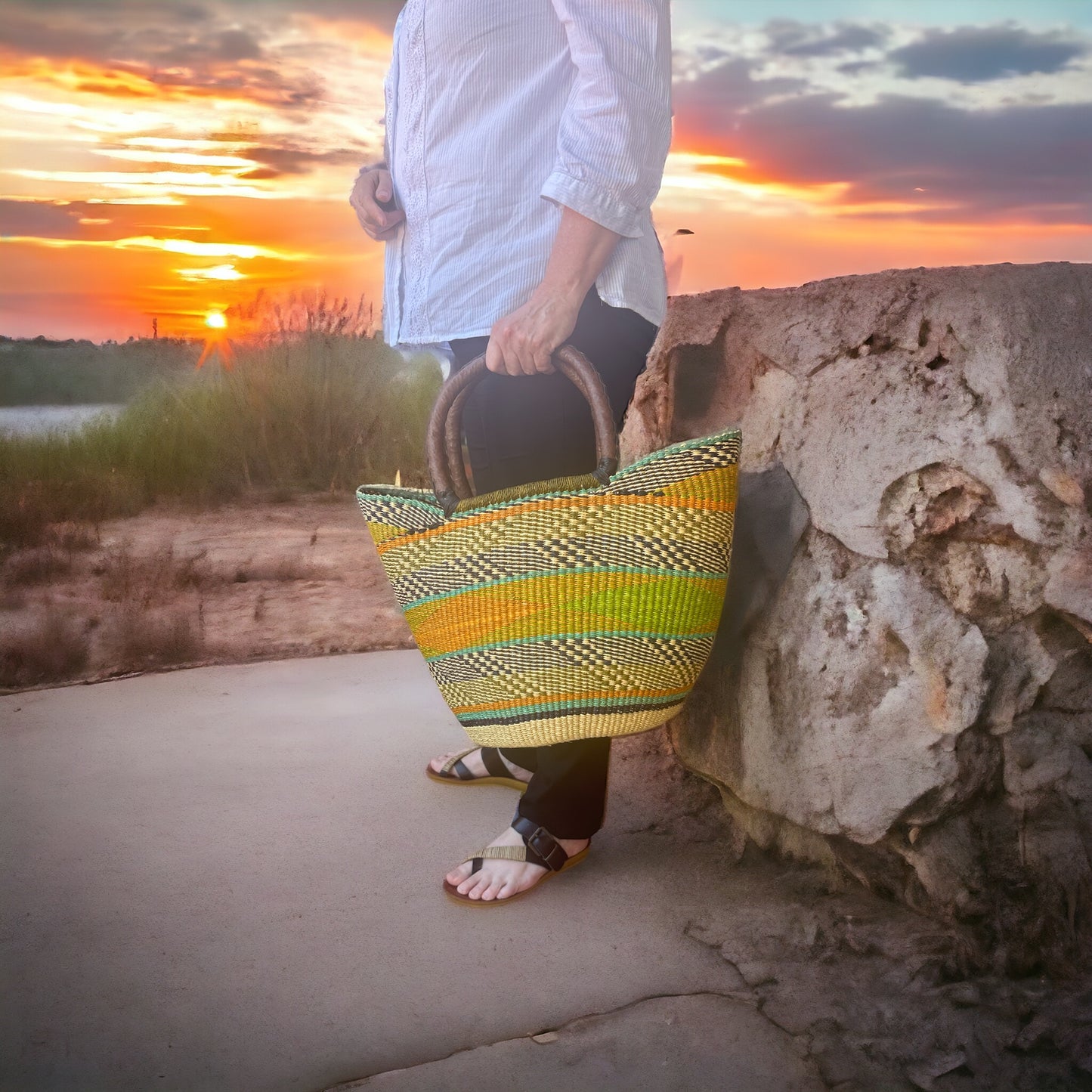 African Basket ‘ Arizona Sunrise’ #31