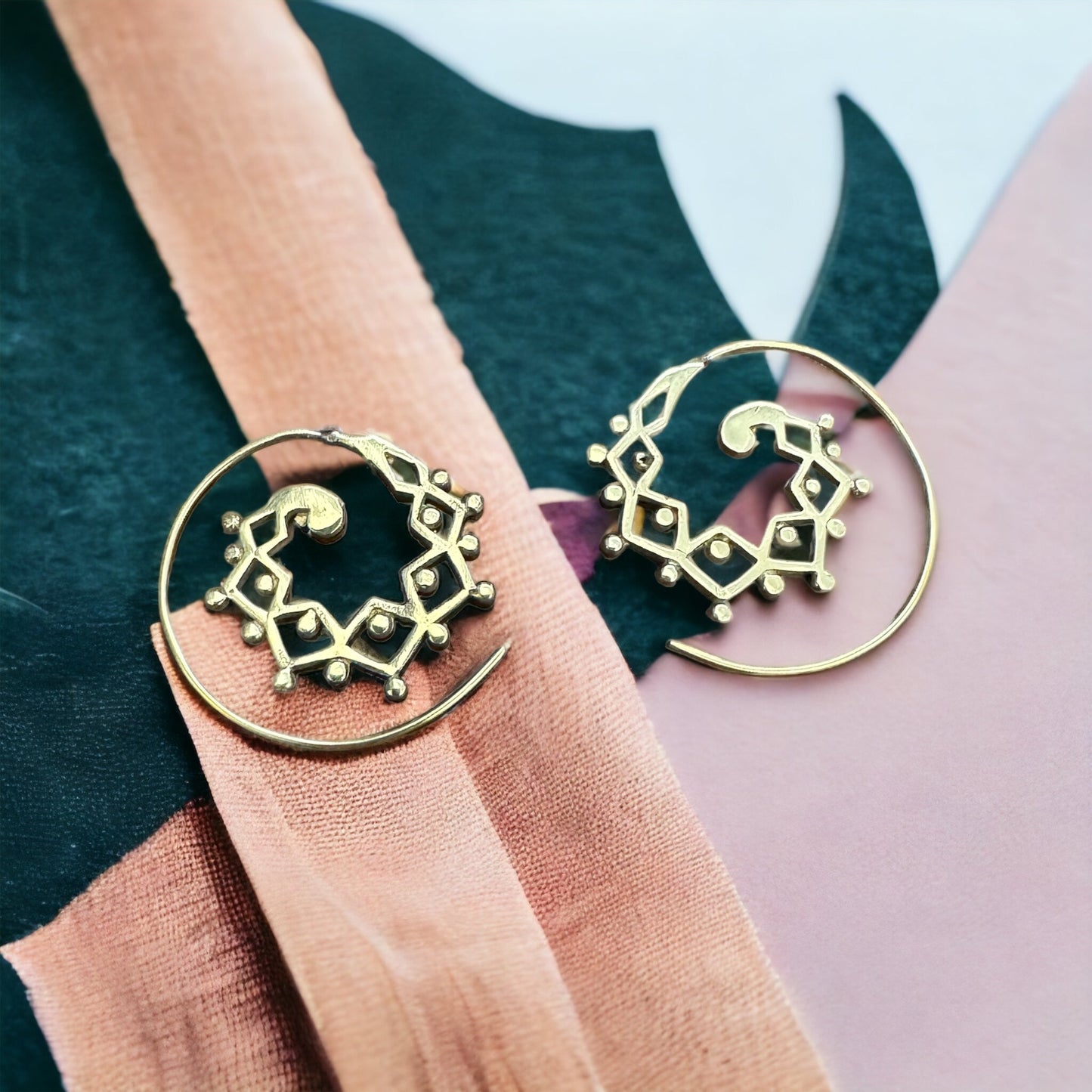 Brass Earrings #15