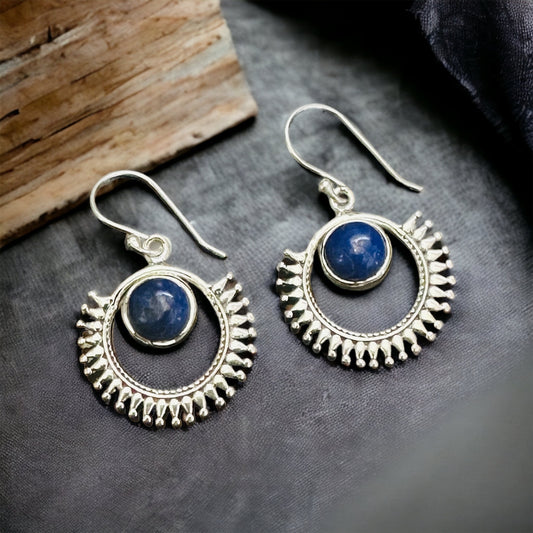Lapis Lazuli Sterling Silver Earrings
