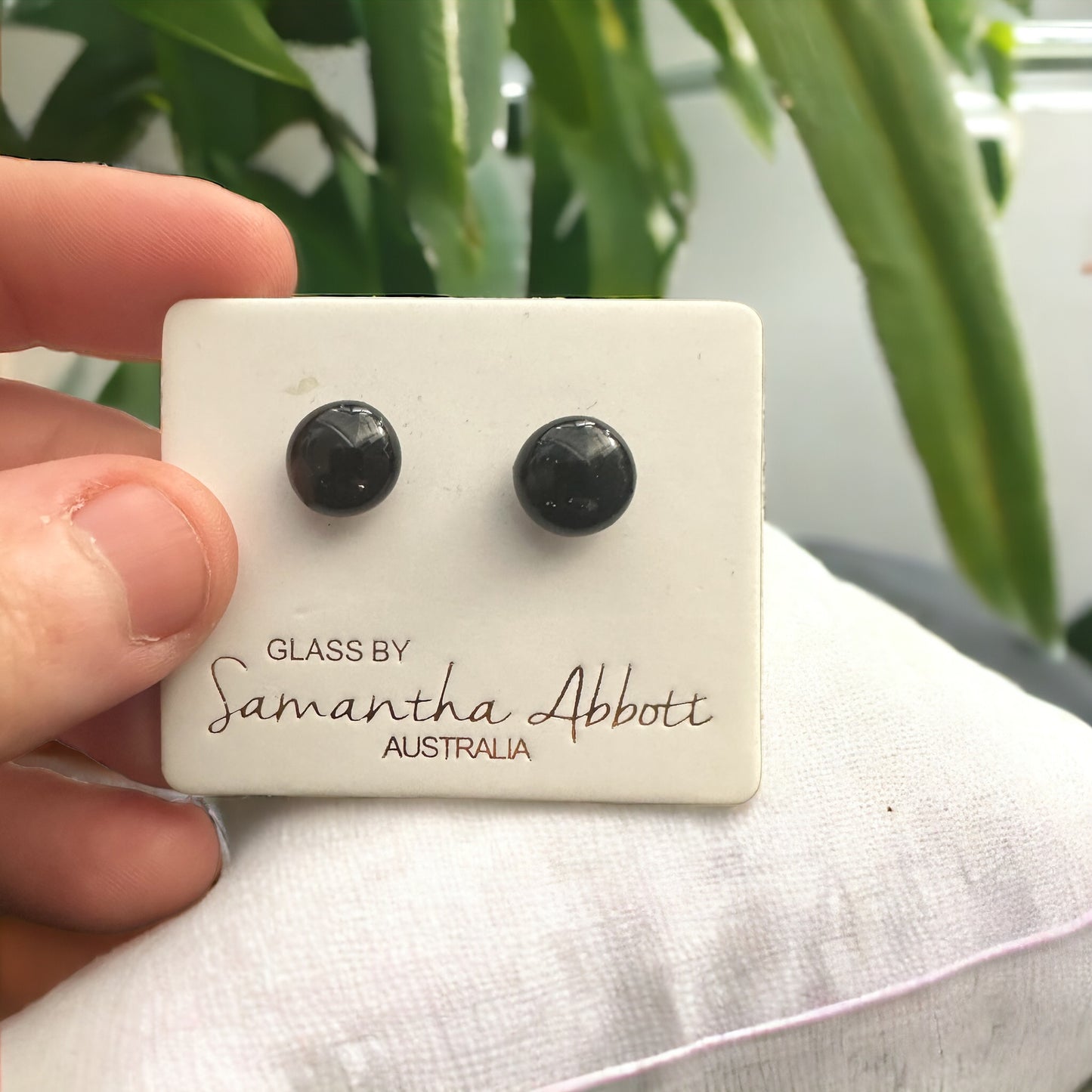 Samantha Abbott Glass Stud Earrings #19