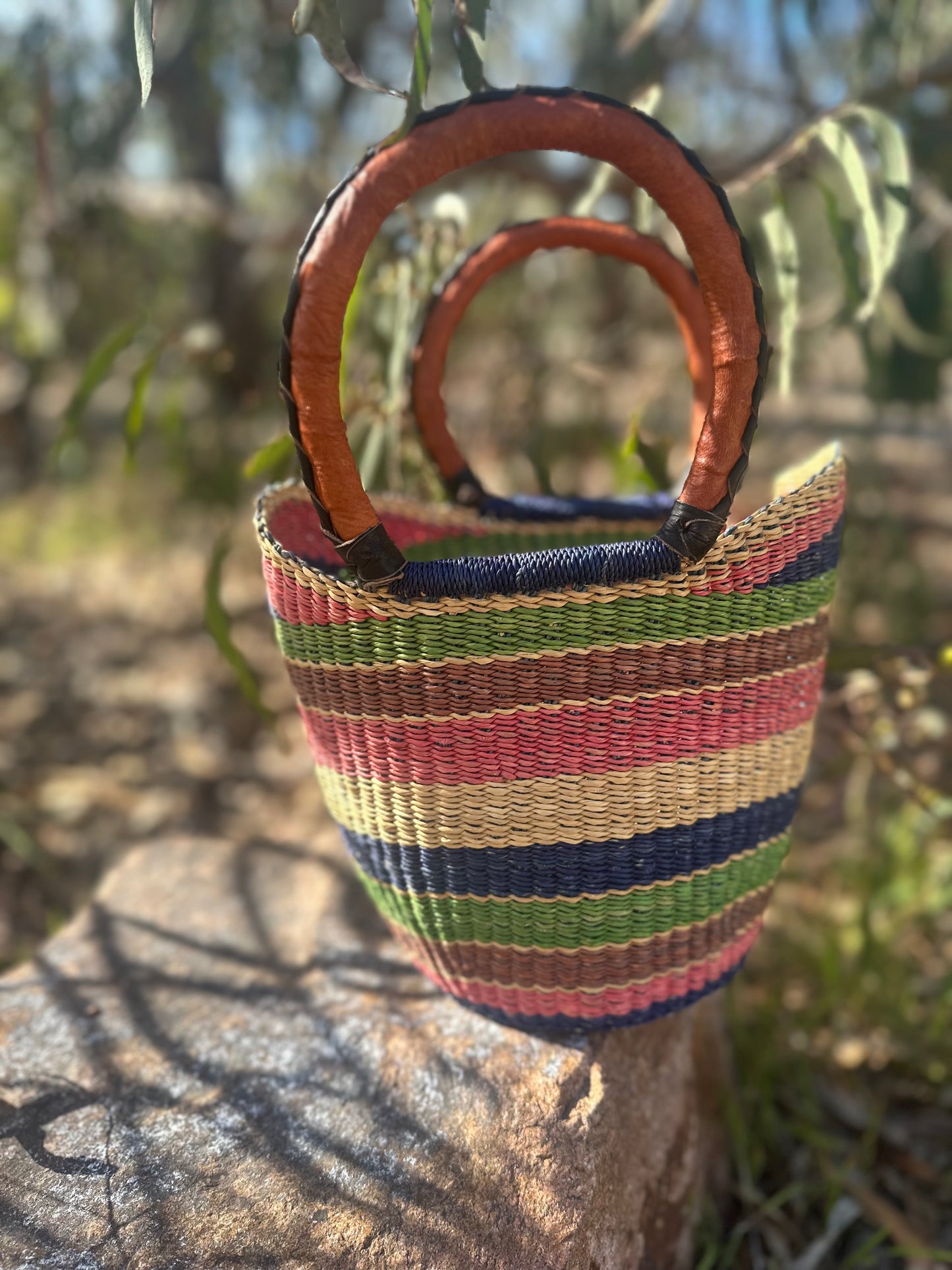African Basket ‘Blueberry Wine’ #007