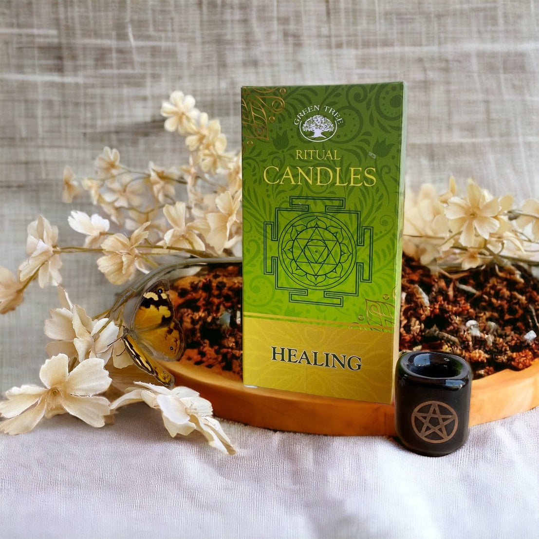 Ritual Candles & Candle Holder
