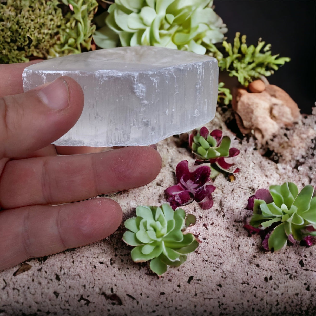 Selenite Flat Chunk