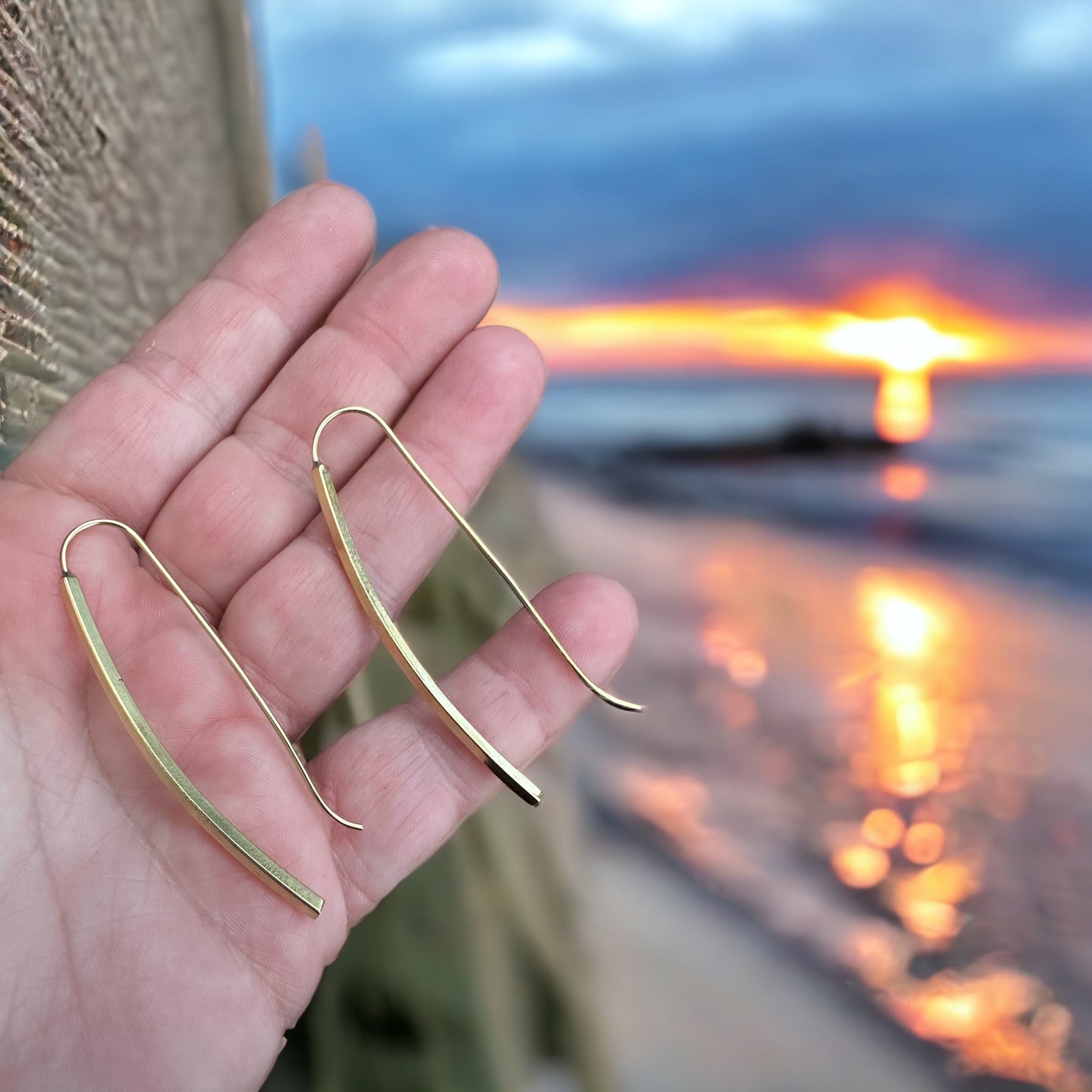 Brass Earrings #12