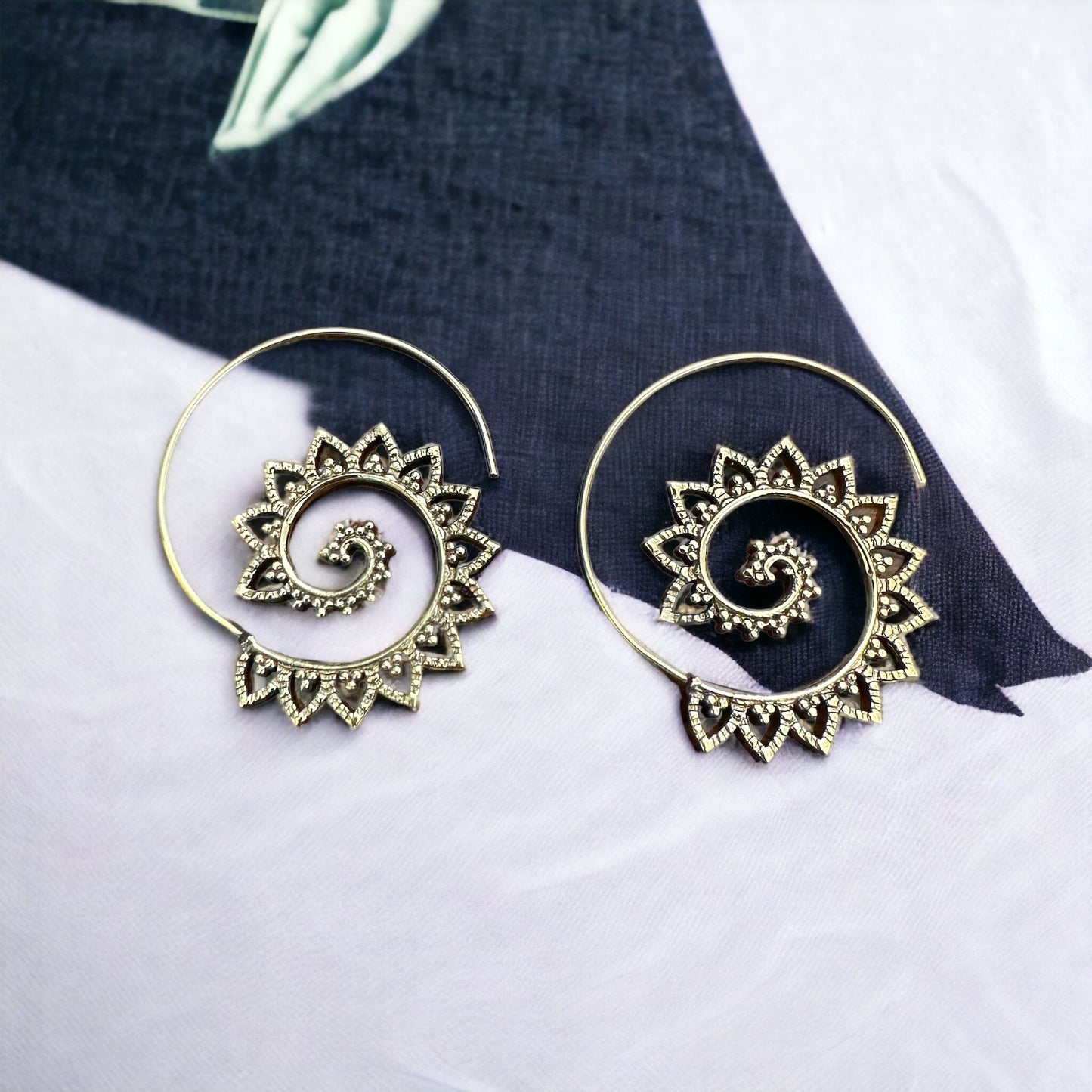 Brass Earrings #14