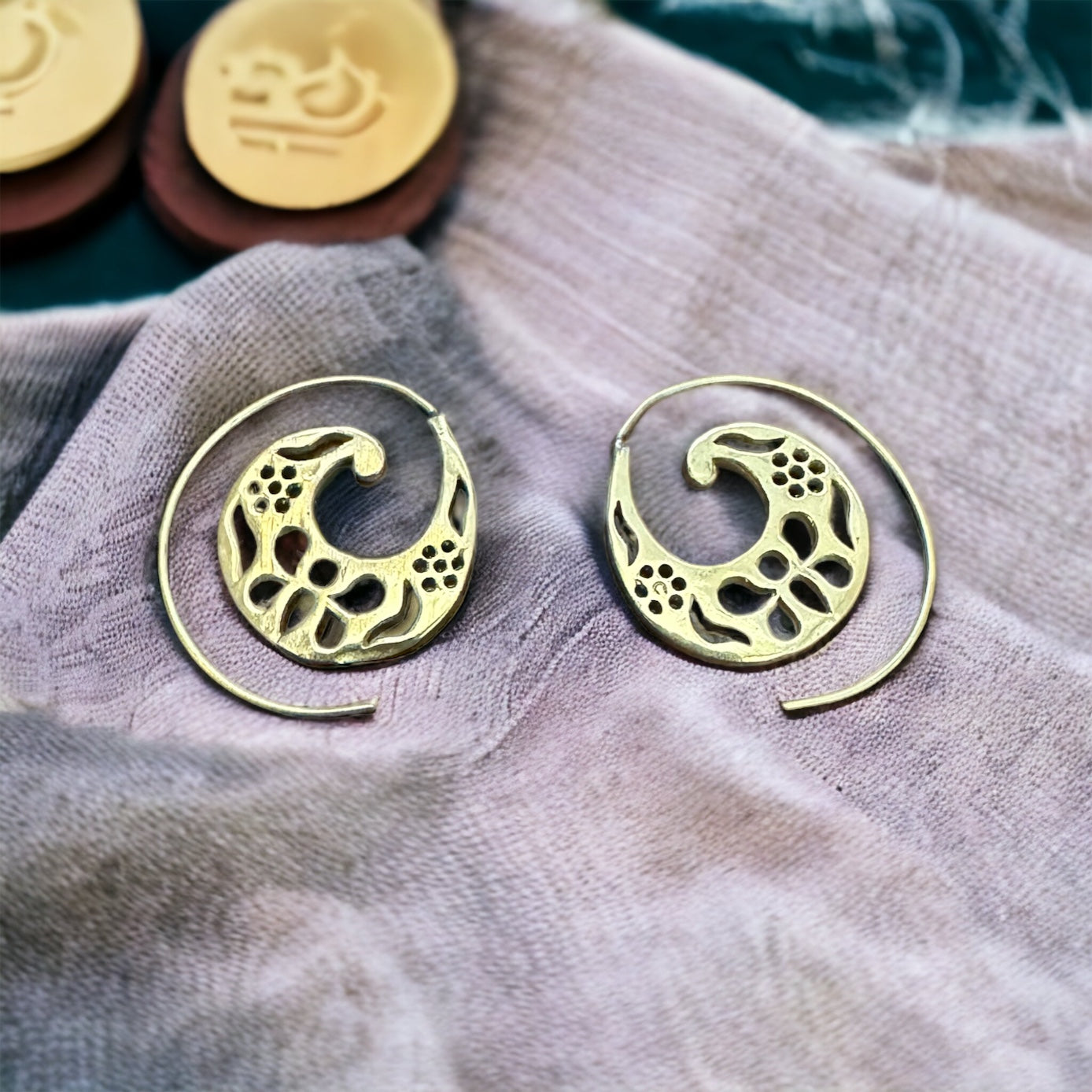 Brass Earrings #16