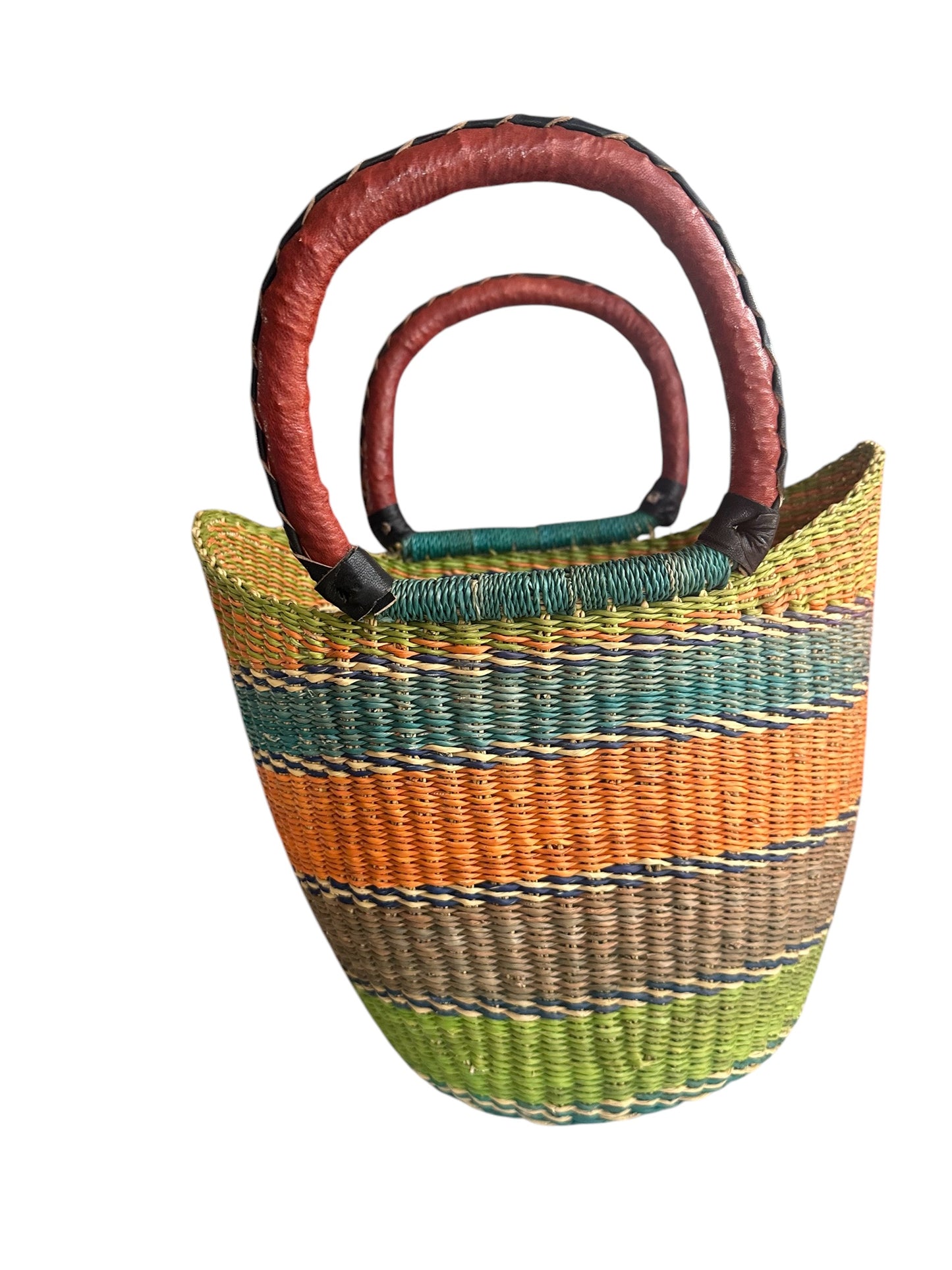 African Basket ‘ Saffron Shadows’ #005