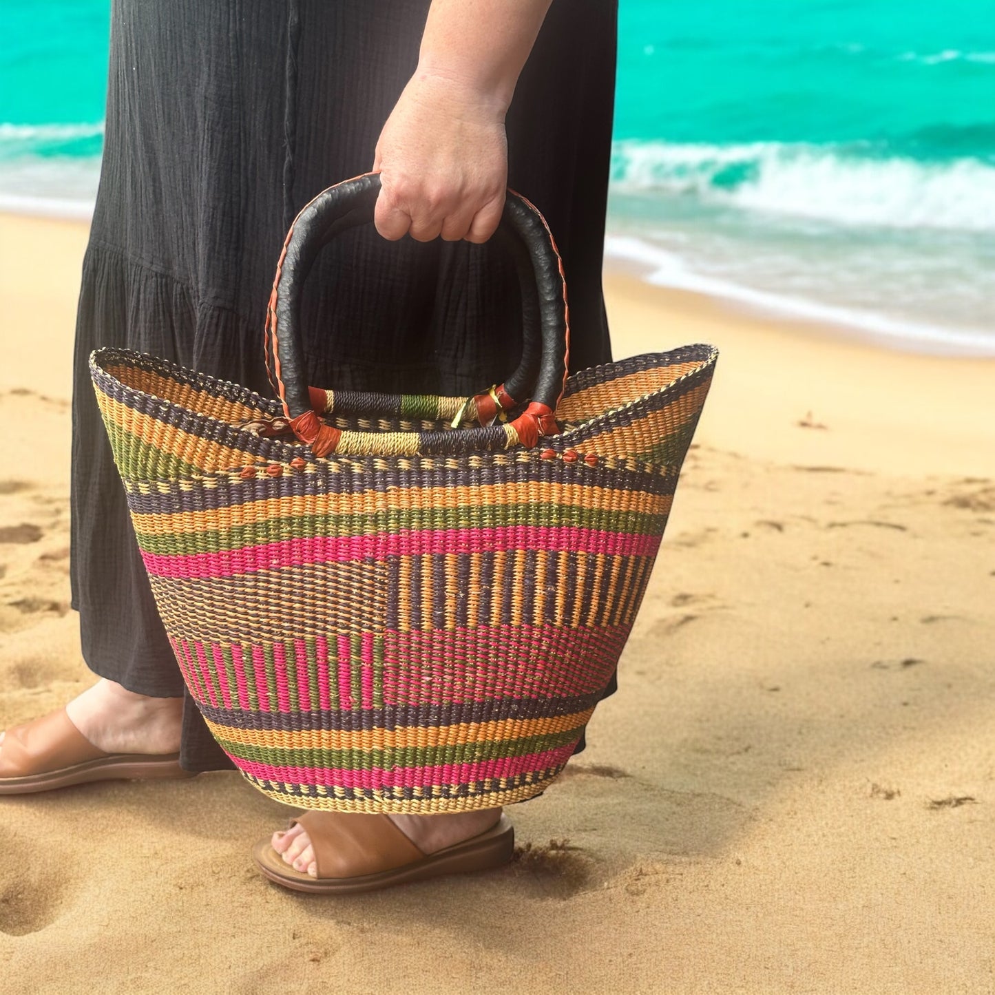 African Basket ‘ Harmony by the Sea’ #26