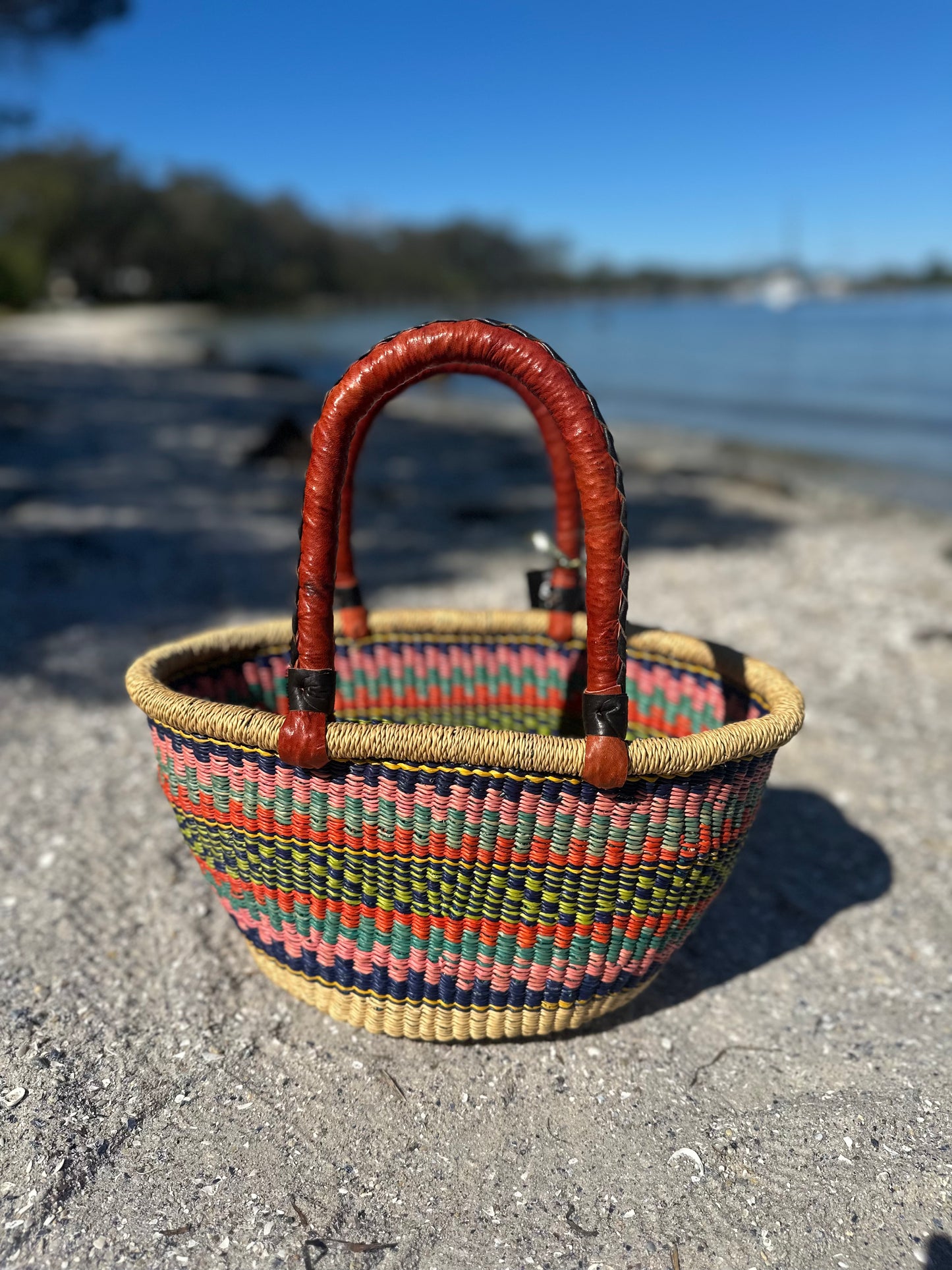 African Basket ‘Tropical Sunset’ #006