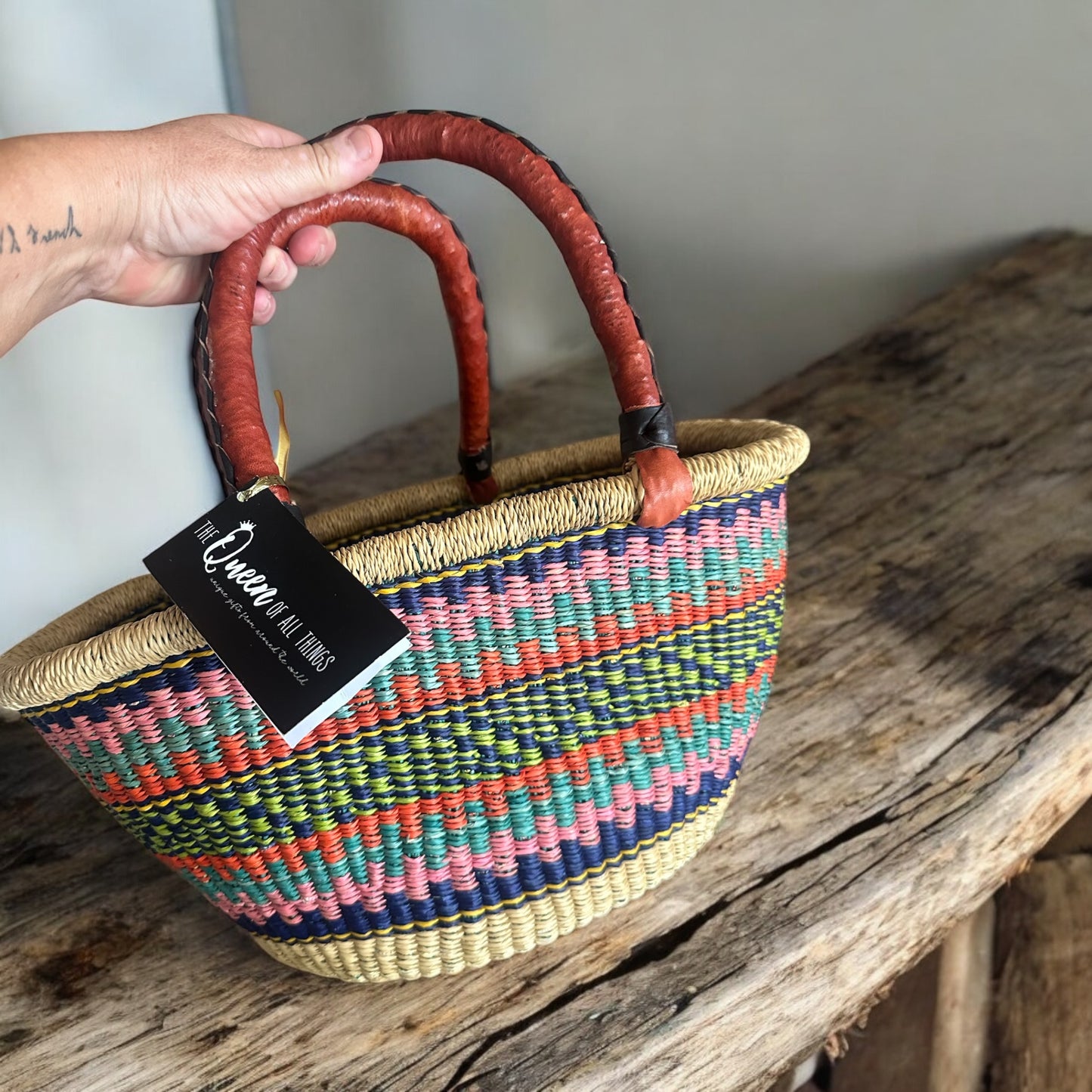 African Basket ‘Tropical Sunset’ #006