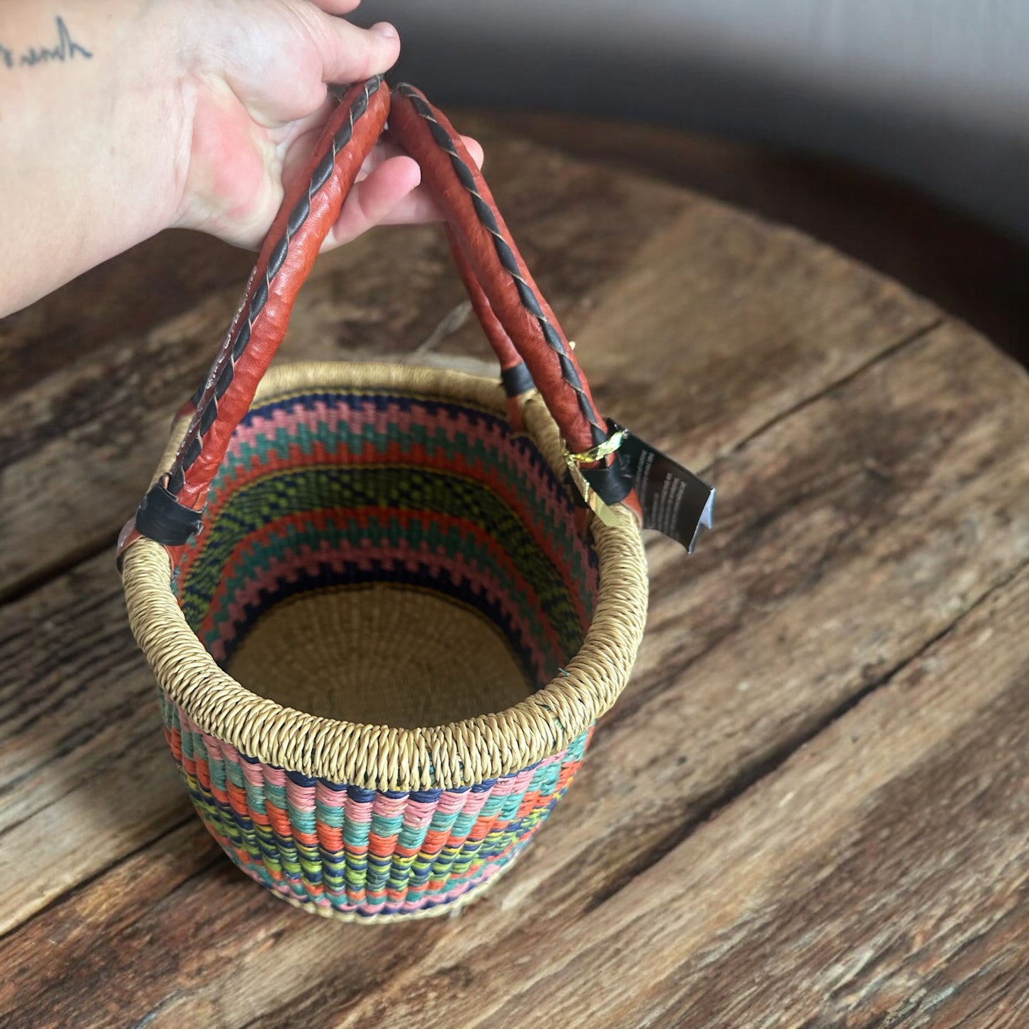 African Basket ‘Tropical Sunset’ #006
