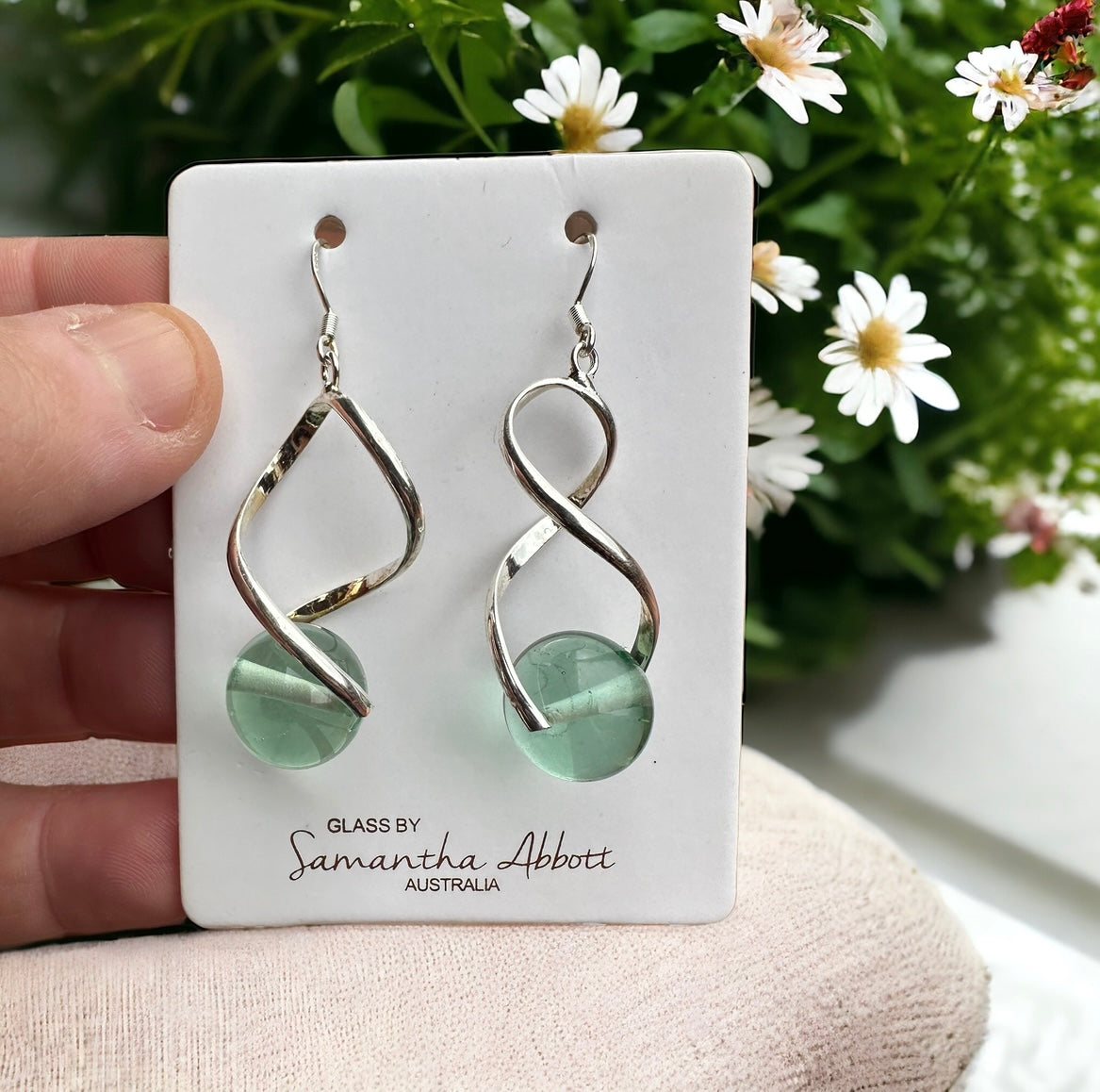 Samantha Abbott glass drop Earrings #48