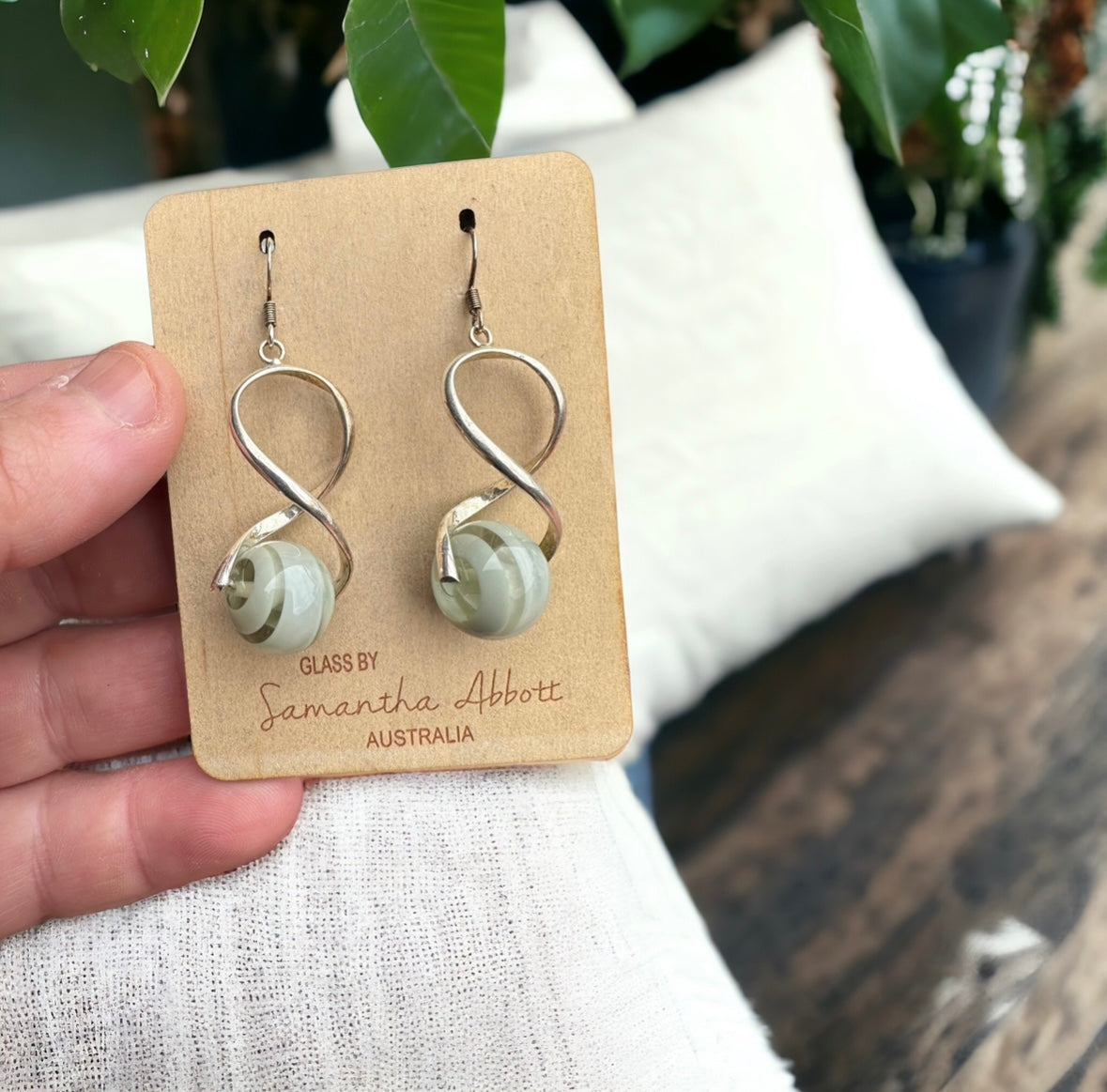 Samantha Abbott glass drop Earrings #58