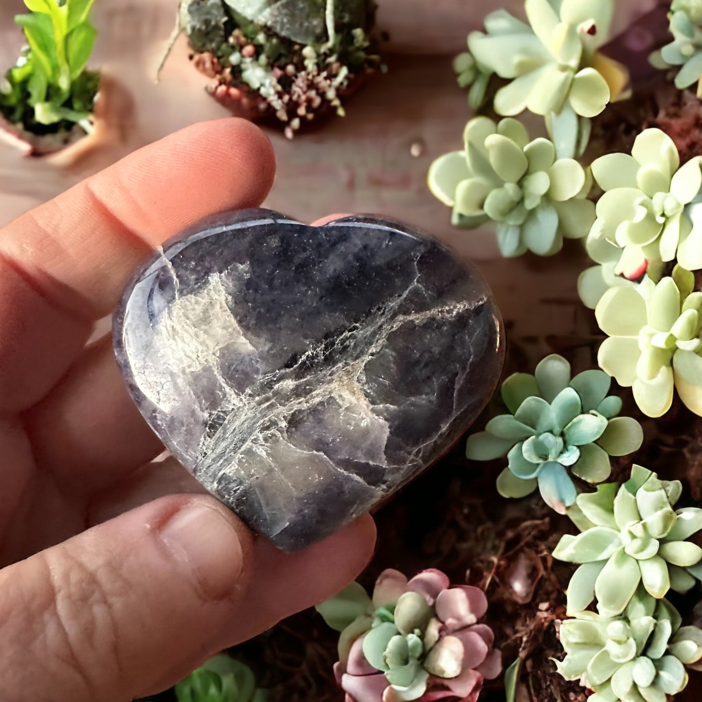 Iolite Heart