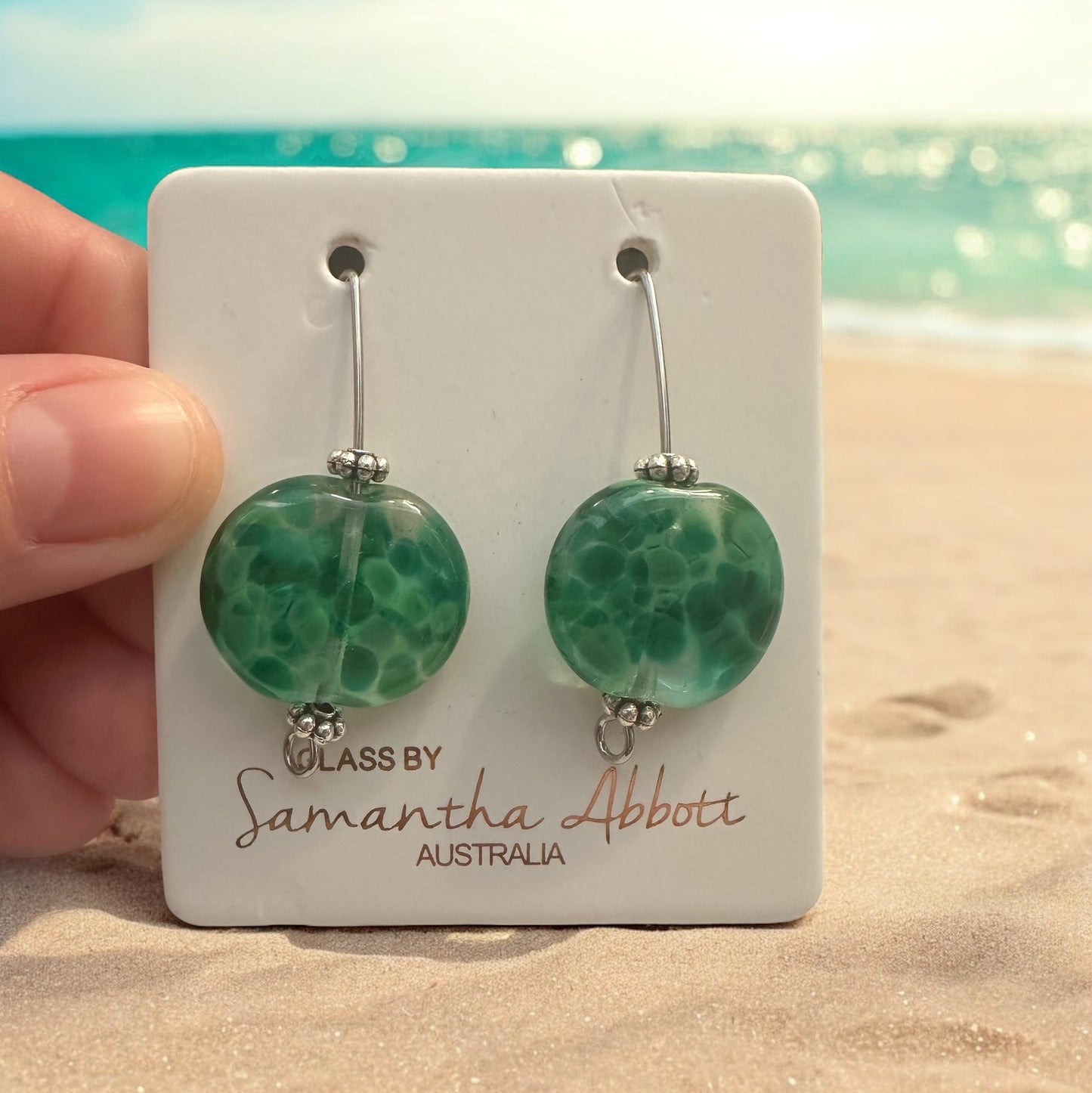 Samantha Abbott glass drop Earrings #105