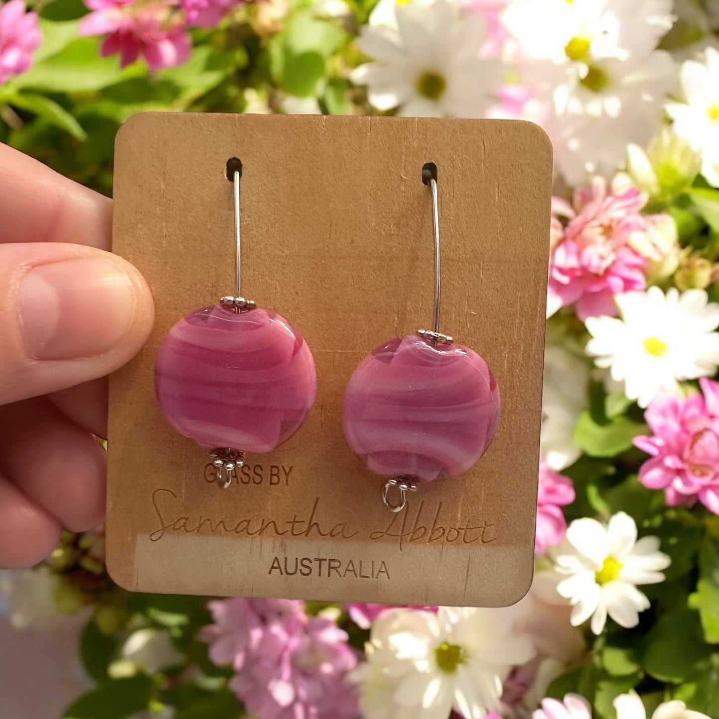 Samantha Abbott glass drop Earrings #108