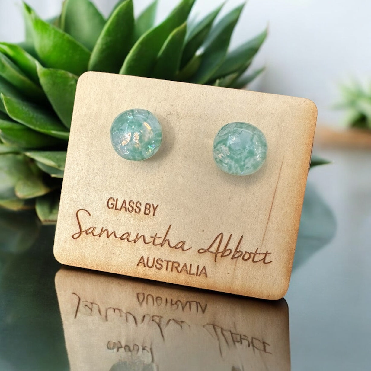 Samantha Abbott glass stud Earrings #110