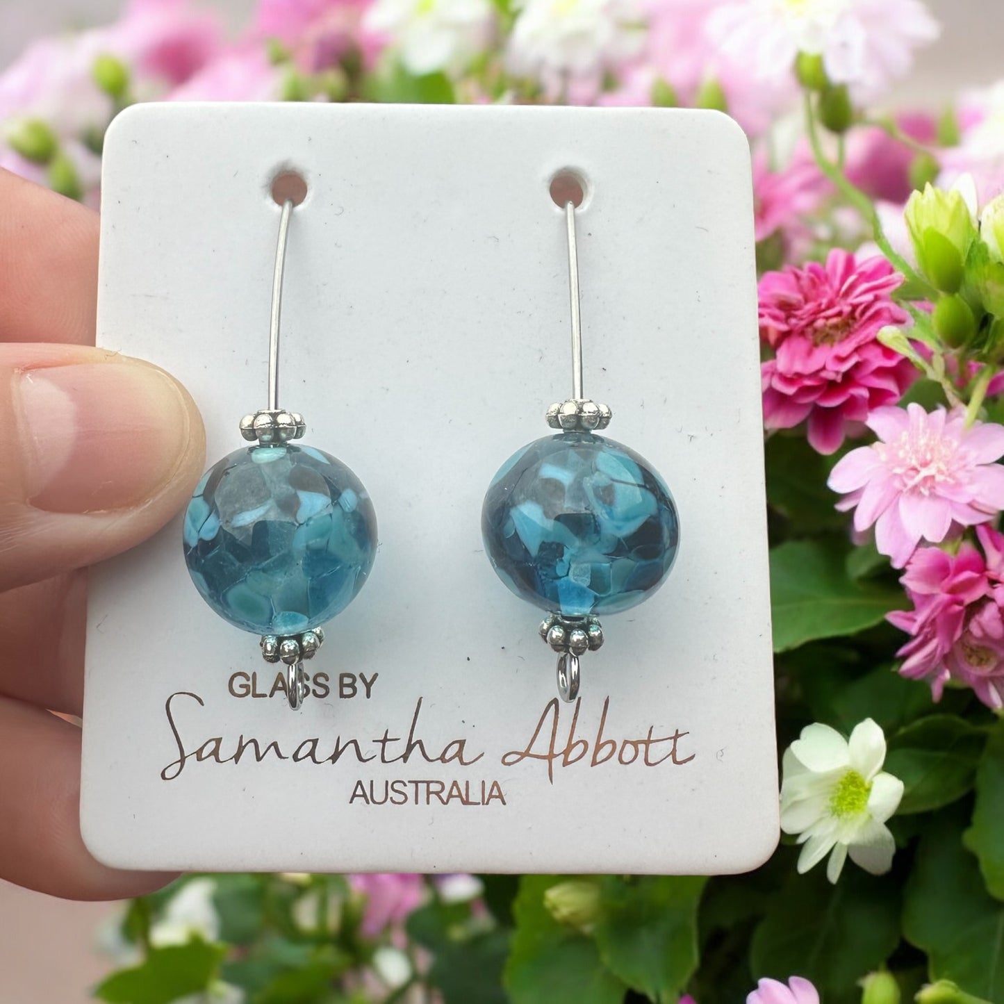 Samantha Abbott glass drop Earrings #104