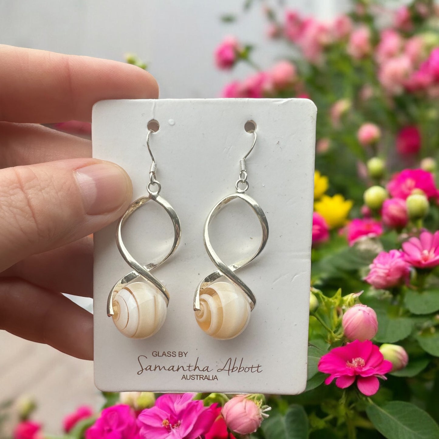 Samantha Abbott glass drop earrings #102