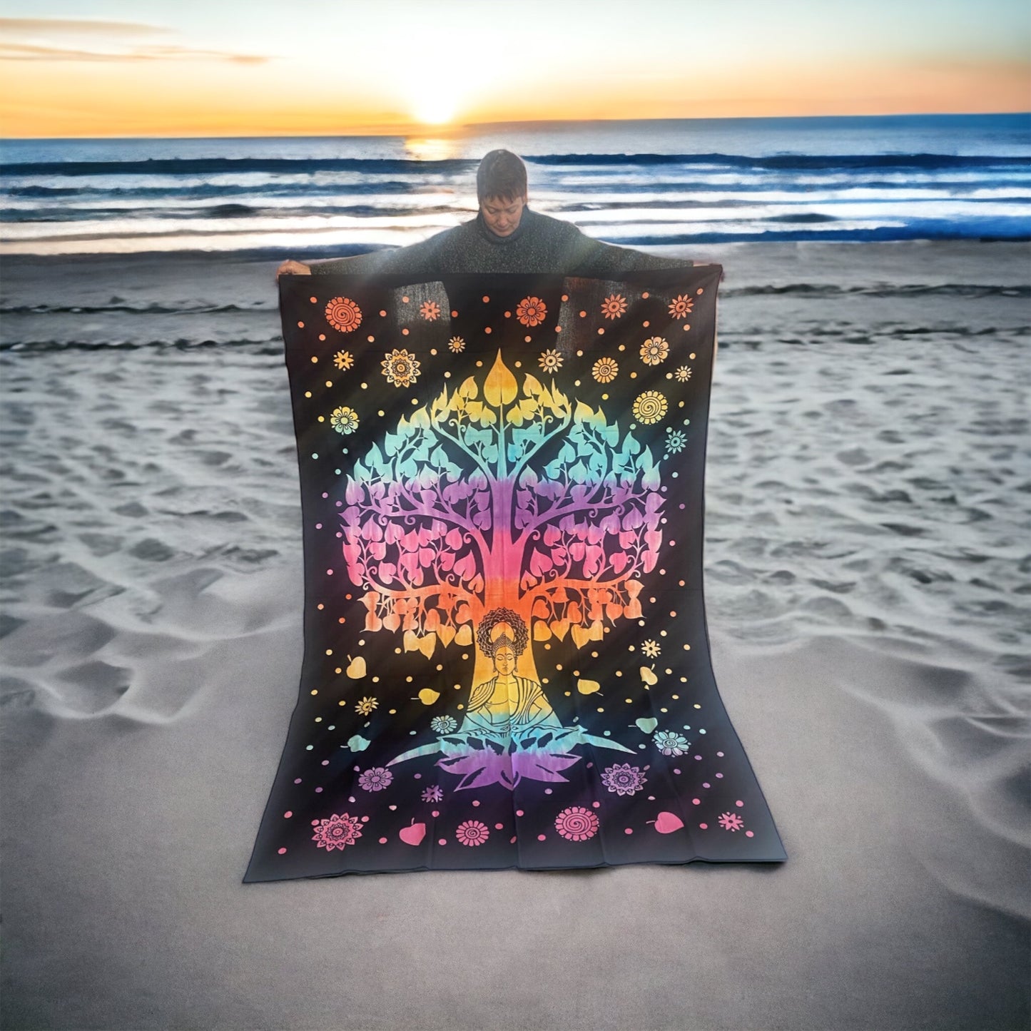 Wall Tapestries Budha tree