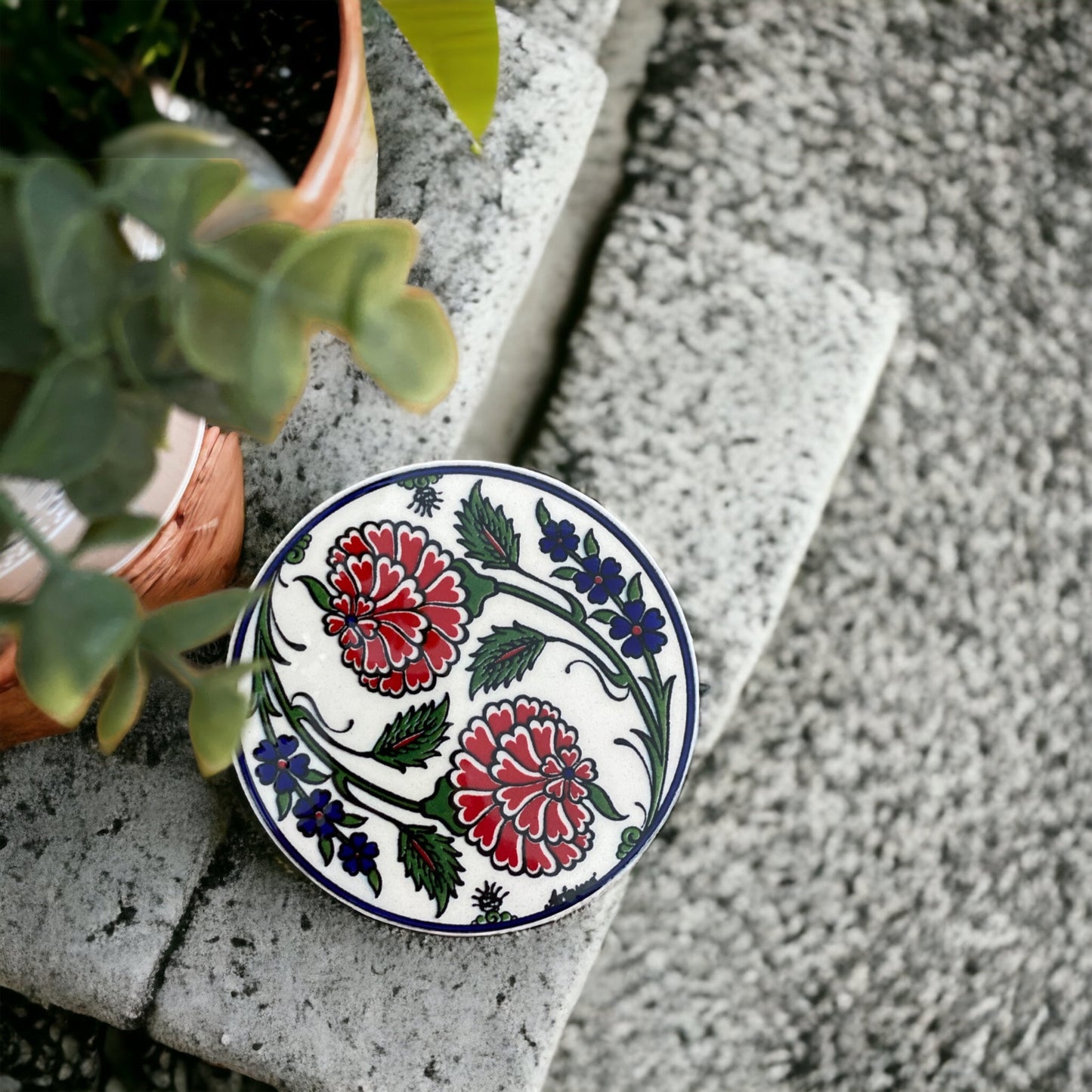 Turkish ceramic coaster
