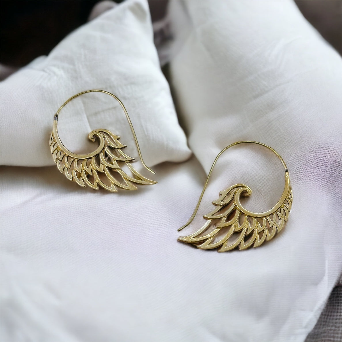 Boho Brass Earrings #28