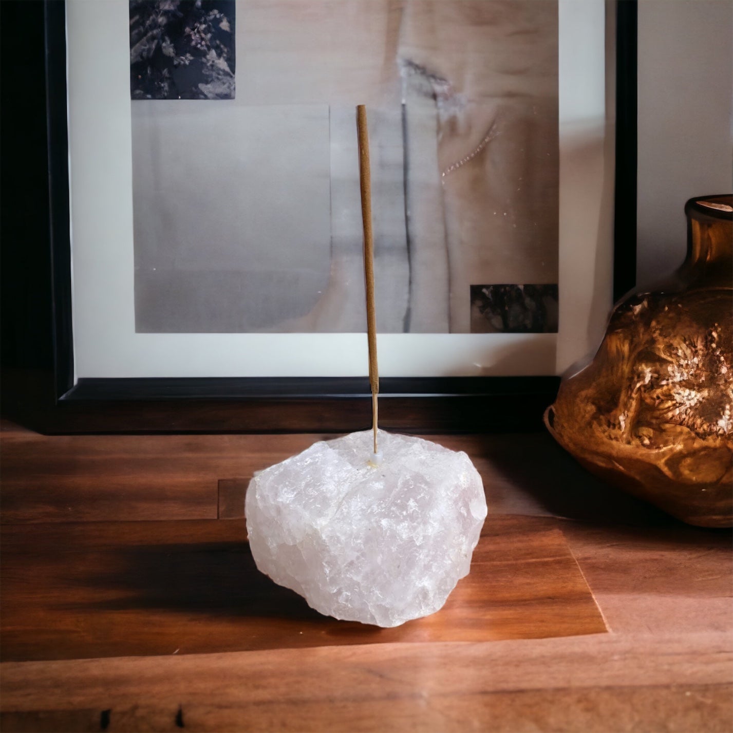 Rose Quartz Incense Holder