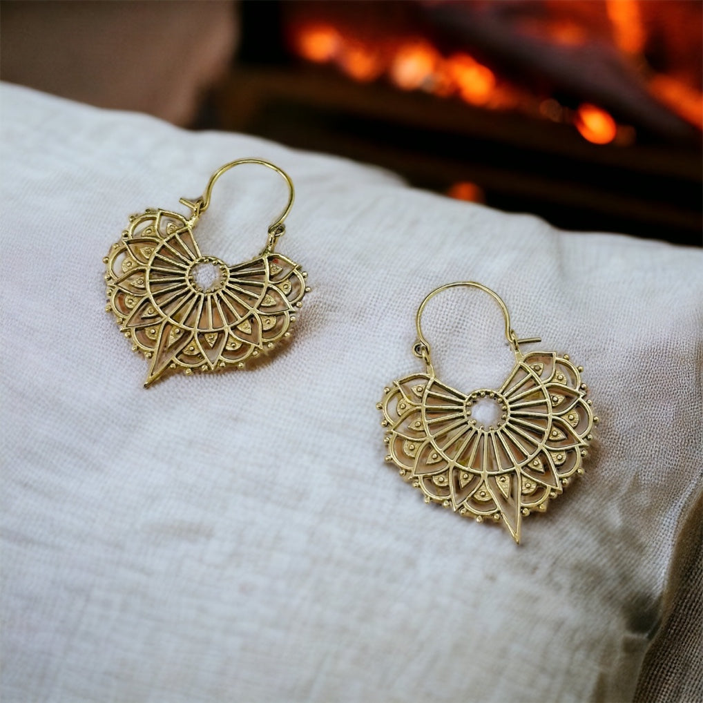 Boho Brass Earrings #5