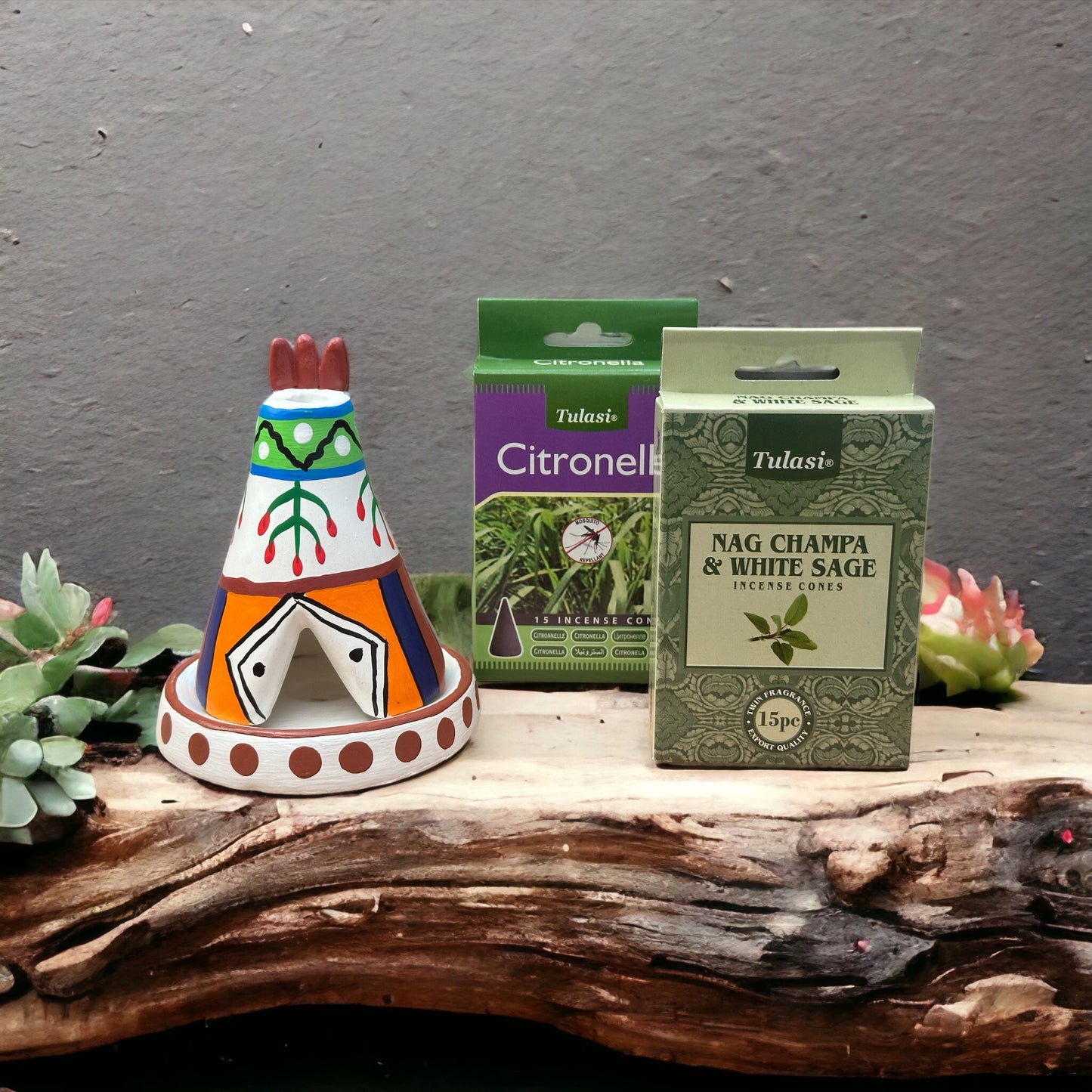 Incense Cones & Burner Bundle#10