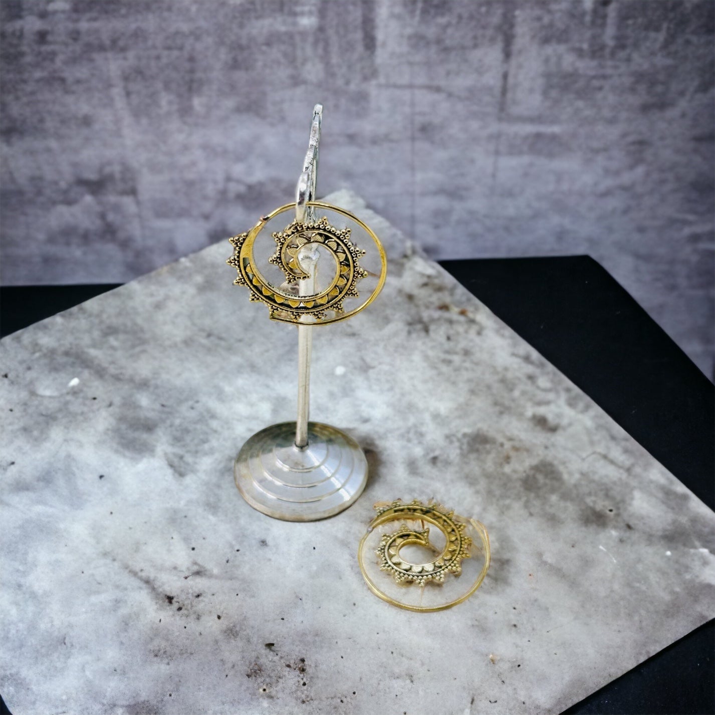 Boho Brass Earrings#33