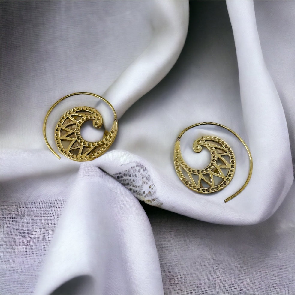 Boho Brass Earrings#29
