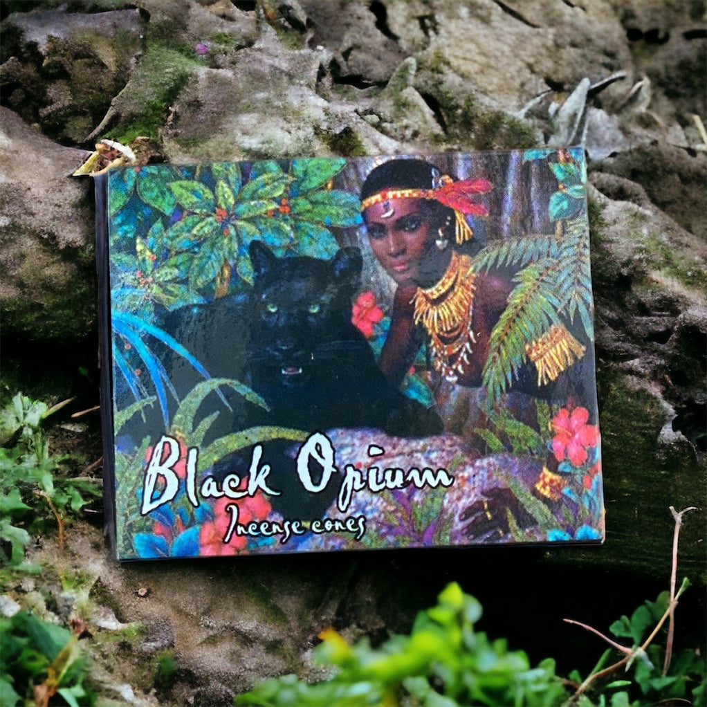 Black opium incense cones