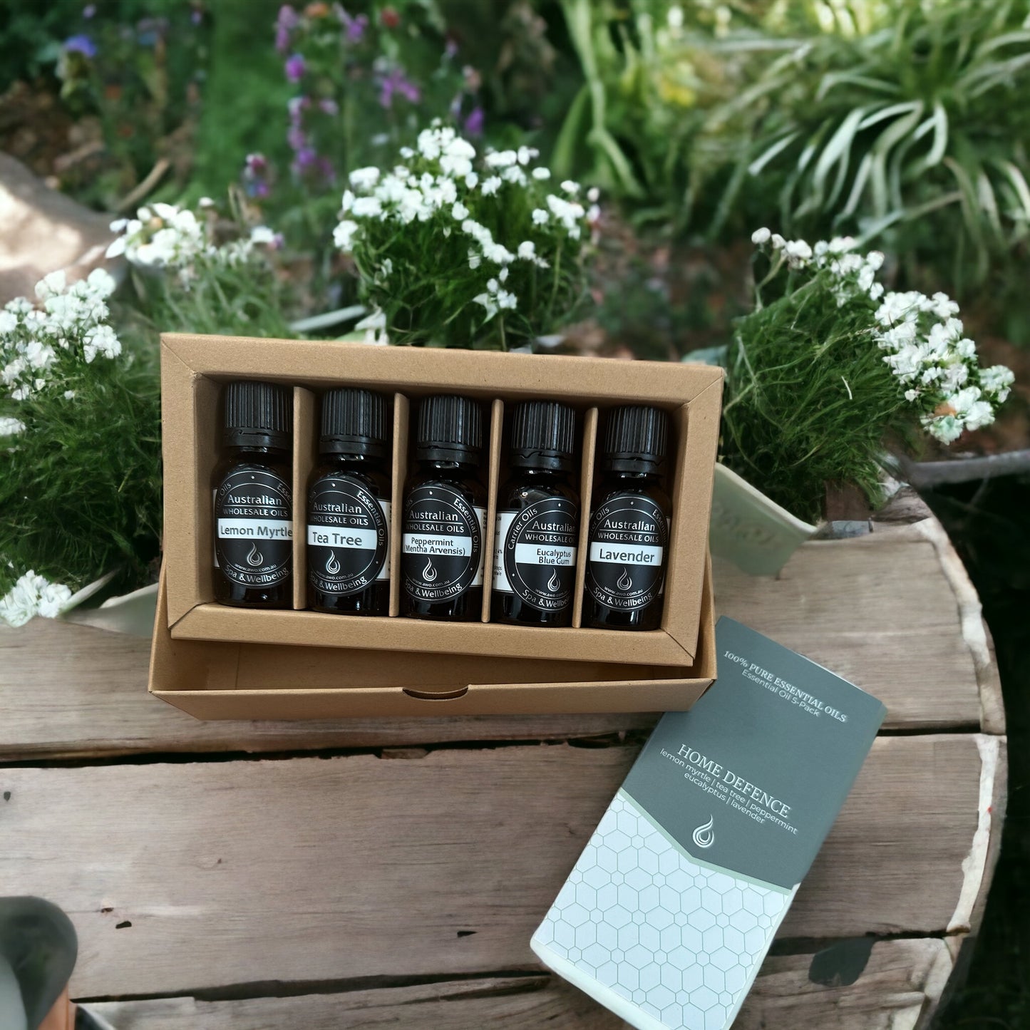 Home Defence 100% Pure Essential Oils - 5 Pack