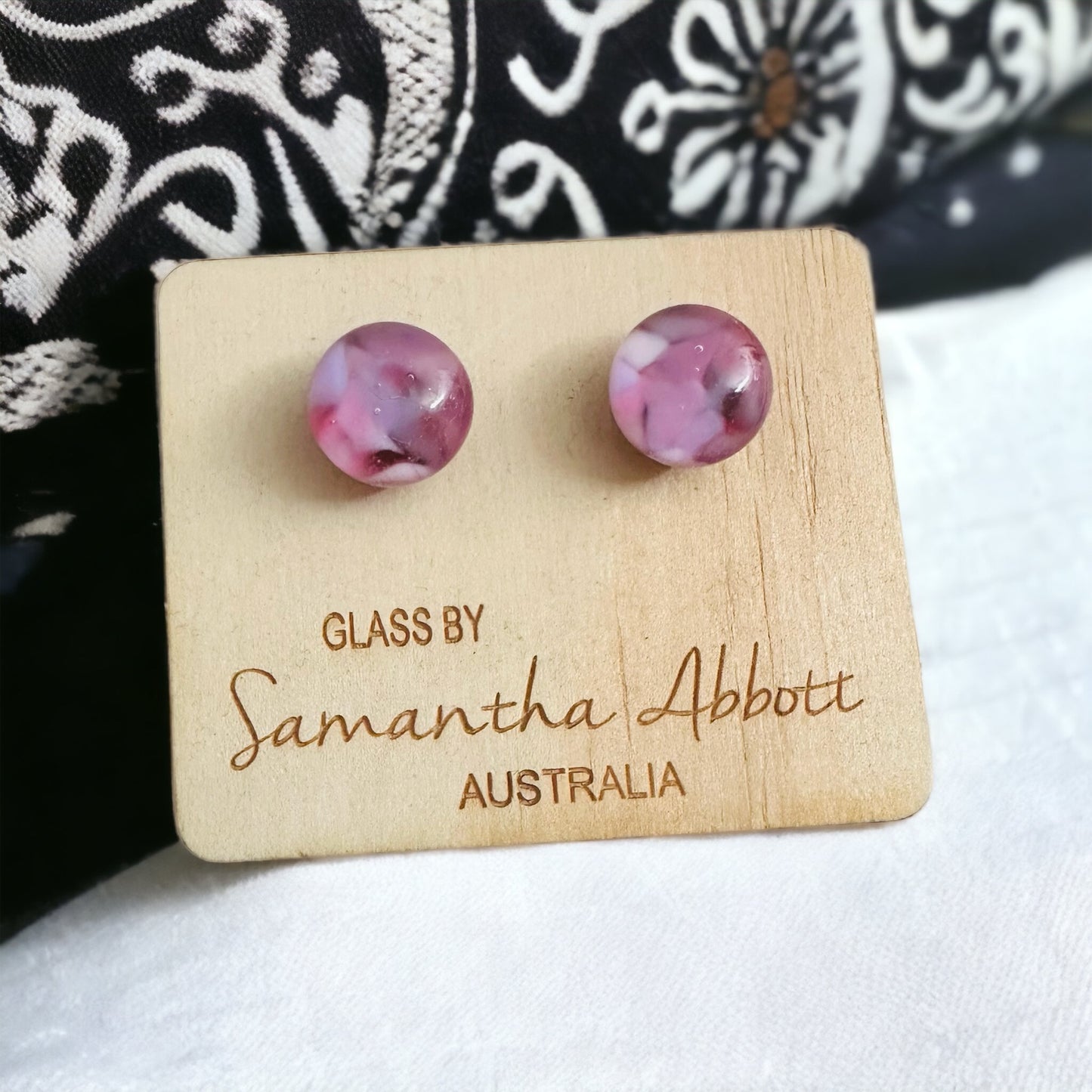 Samantha Abbott Glass Stud Earrings #9