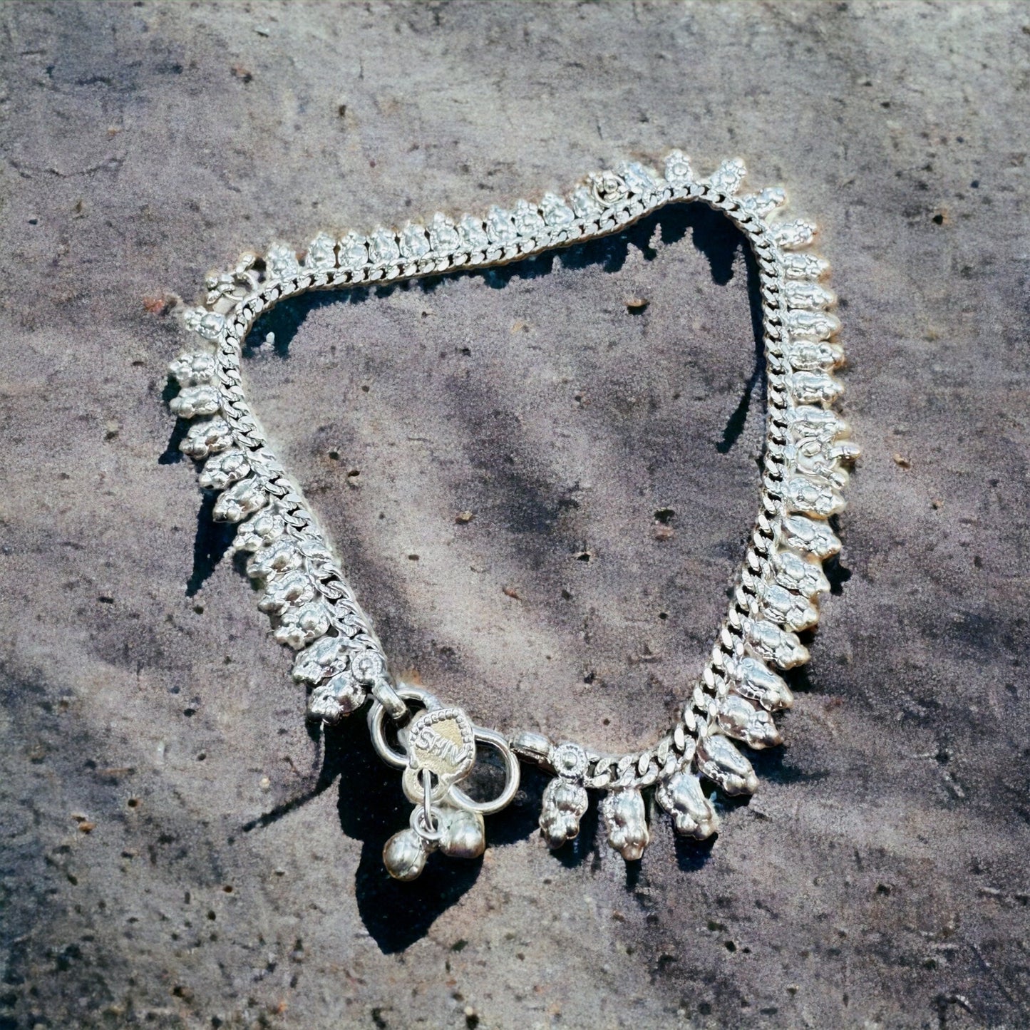 Traditional Indian Silver Metal Anklet