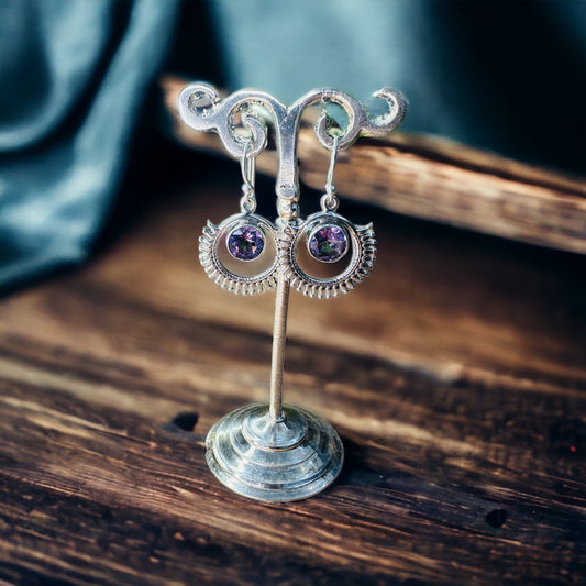 Sterling Silver Amethyst Earrings