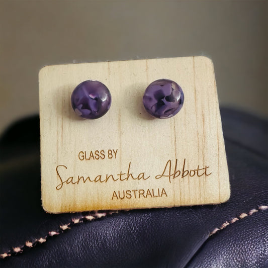 Samantha Abbott Glass Stud Earrings #82