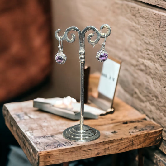 Amethyst Sterling Silver Earrings