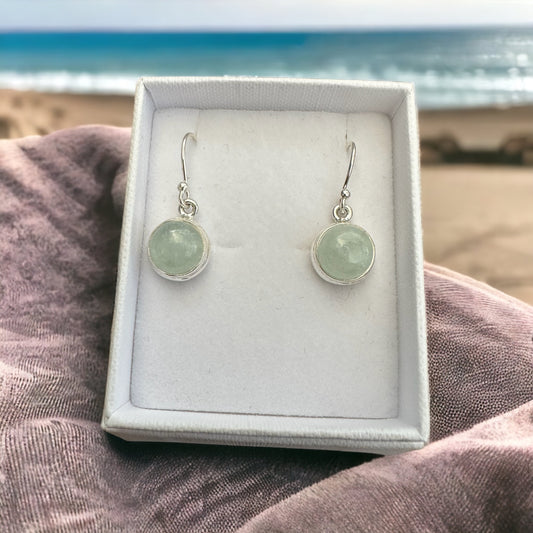 Aquamarine Sterling Silver Earrings