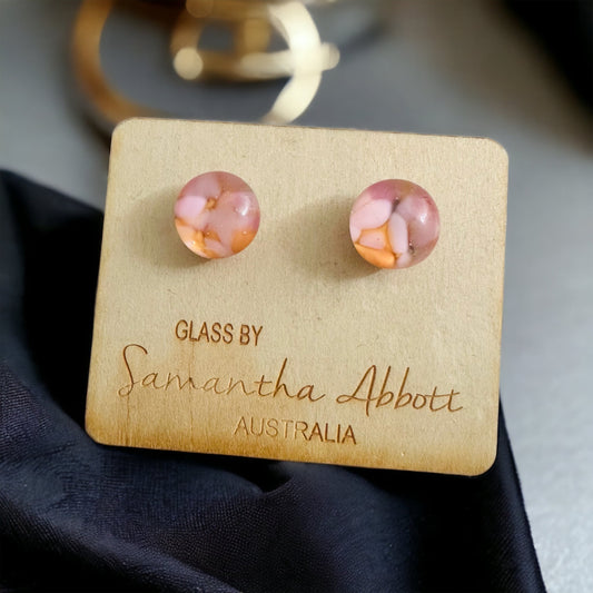 Samantha Abbott Glass Stud Earrings #57