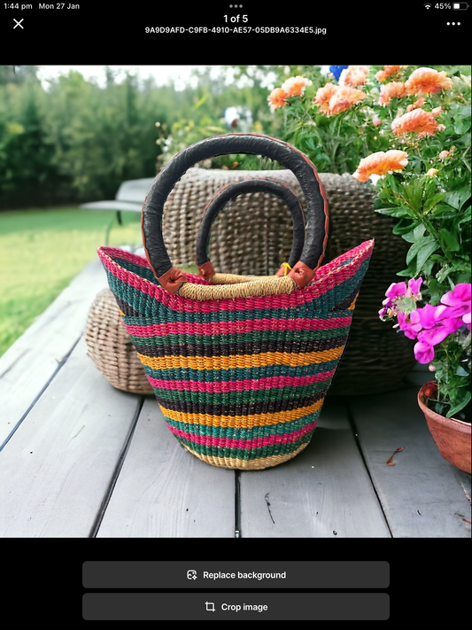 African Basket “blueberry sundae”