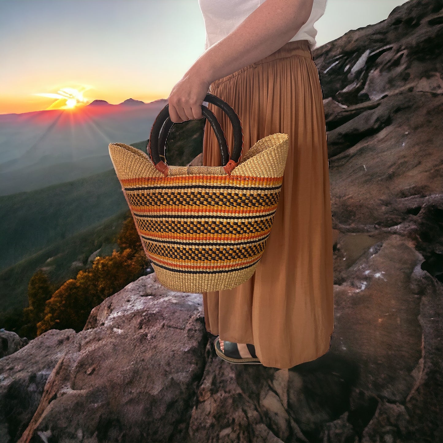 African Basket Safari Sunset’’#25
