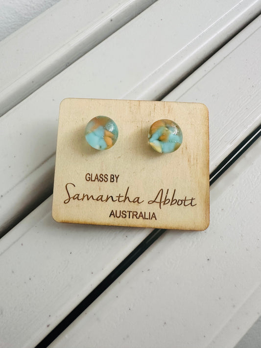 Samantha Abbott Glass Stud Earrings #81