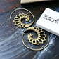 Brass Earrings ‘Arizona Blaze’ #11