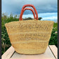 Natural Woven African shopping basket #35