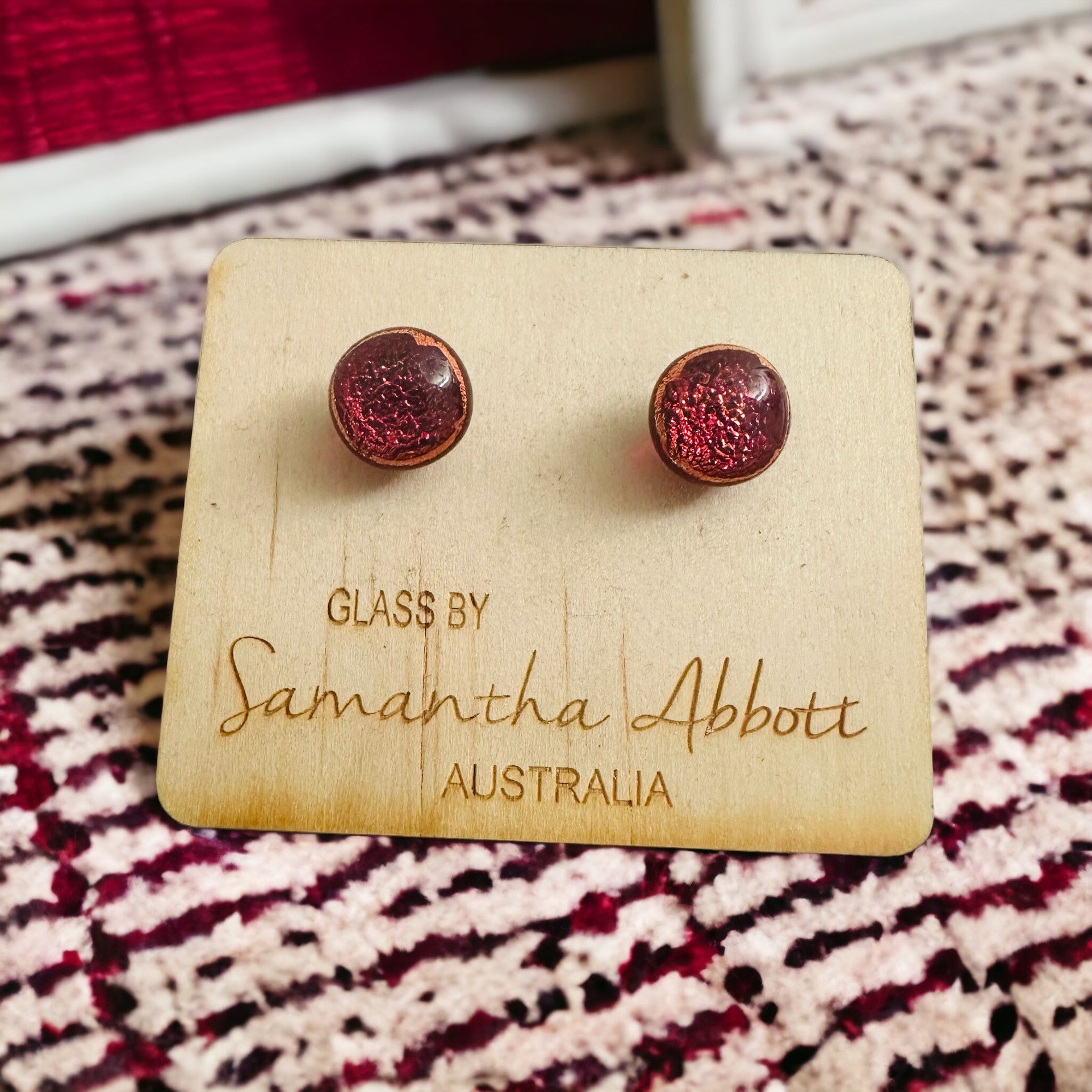 Samantha abbott glass earrings Clearance